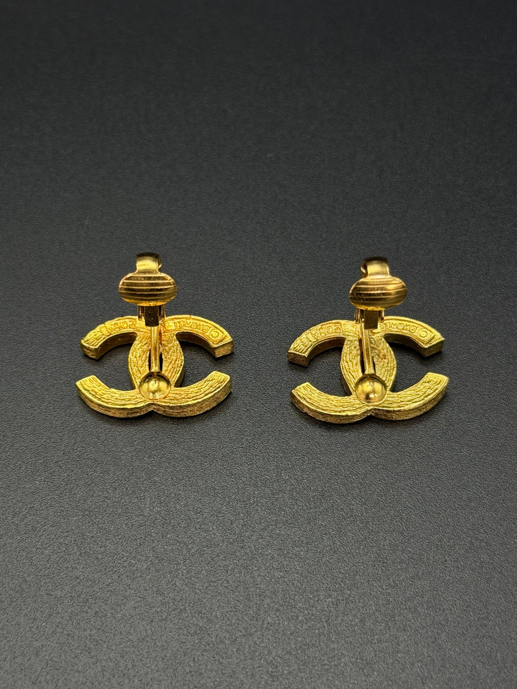 CHANEL Double-C Rhinestone Earring Clips