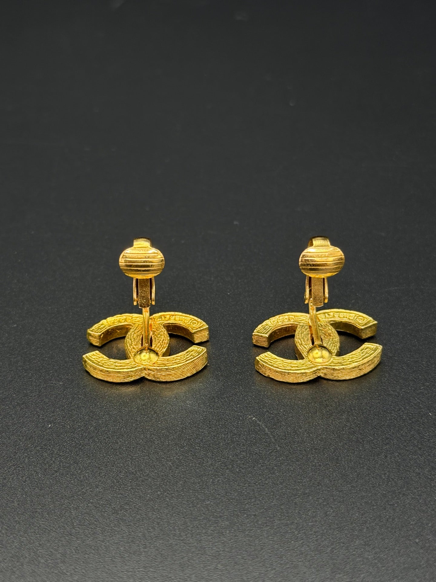 CHANEL Double-C Rhinestone Earring Clips