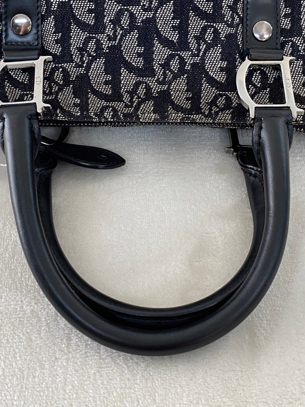 CHRISTIAN DIOR D'Oblique Boston Handbag