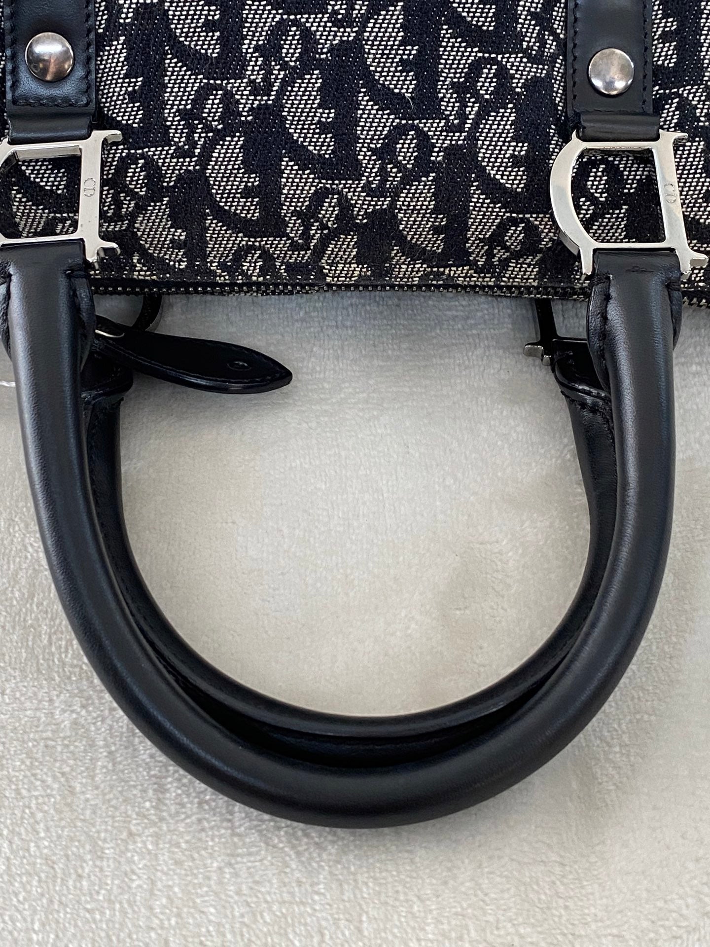 CHRISTIAN DIOR D'Oblique Boston Handbag