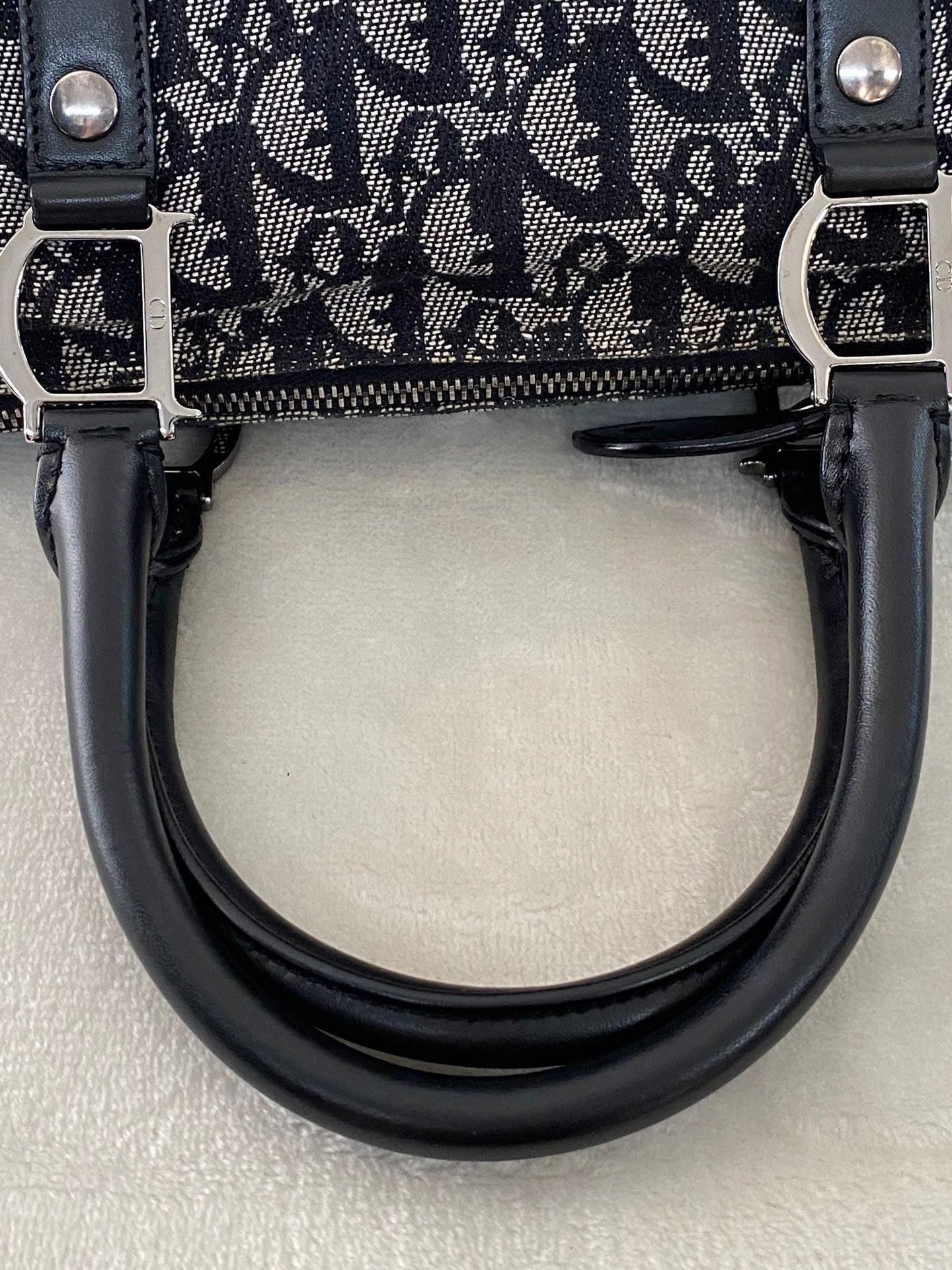 CHRISTIAN DIOR D'Oblique Boston Handbag