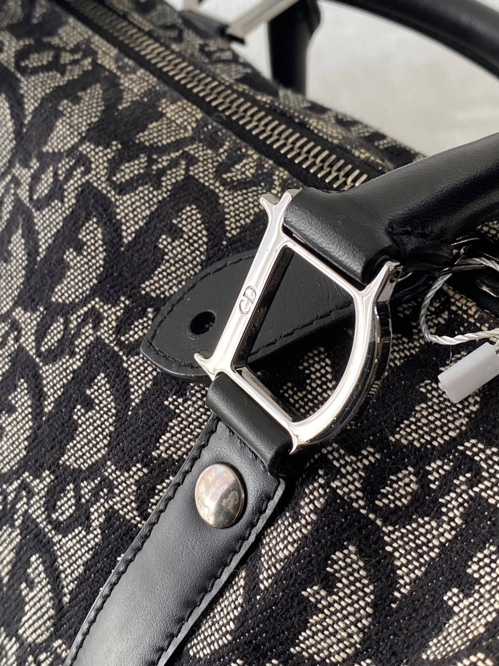 CHRISTIAN DIOR D'Oblique Boston Handbag