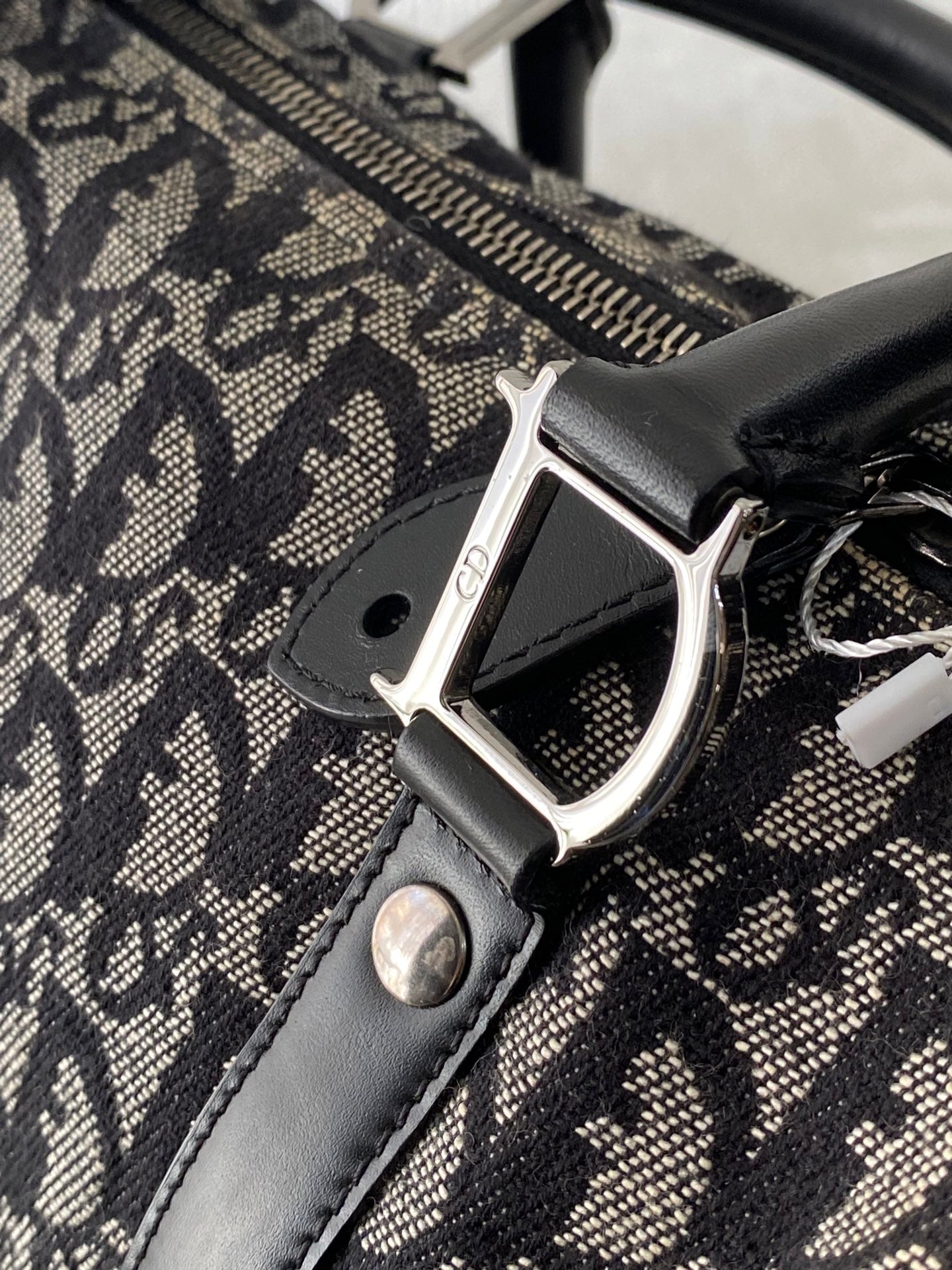 CHRISTIAN DIOR D'Oblique Boston Handbag