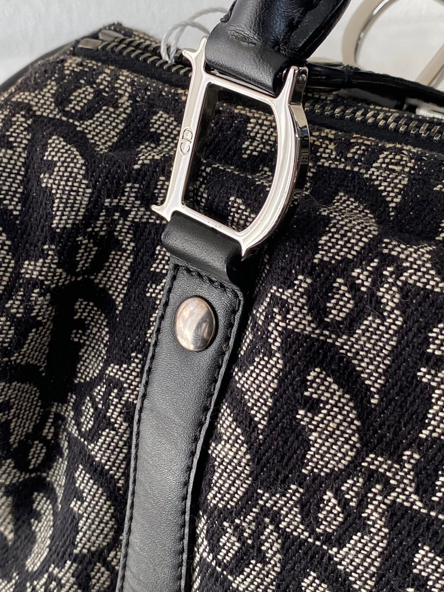 CHRISTIAN DIOR D'Oblique Boston Handbag