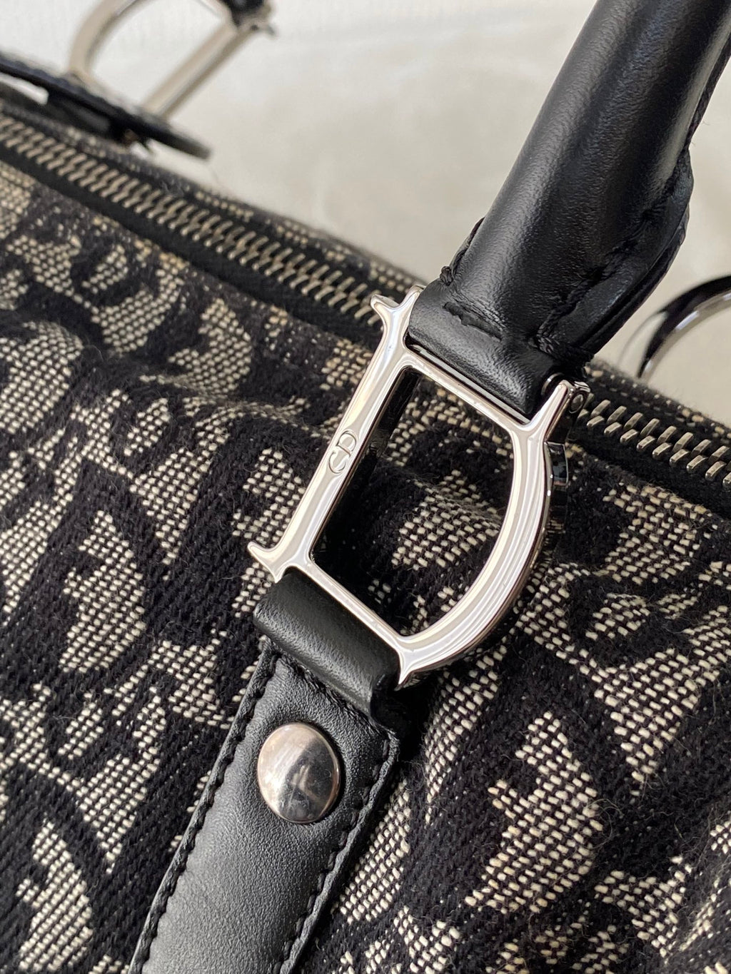 CHRISTIAN DIOR D'Oblique Boston Handbag
