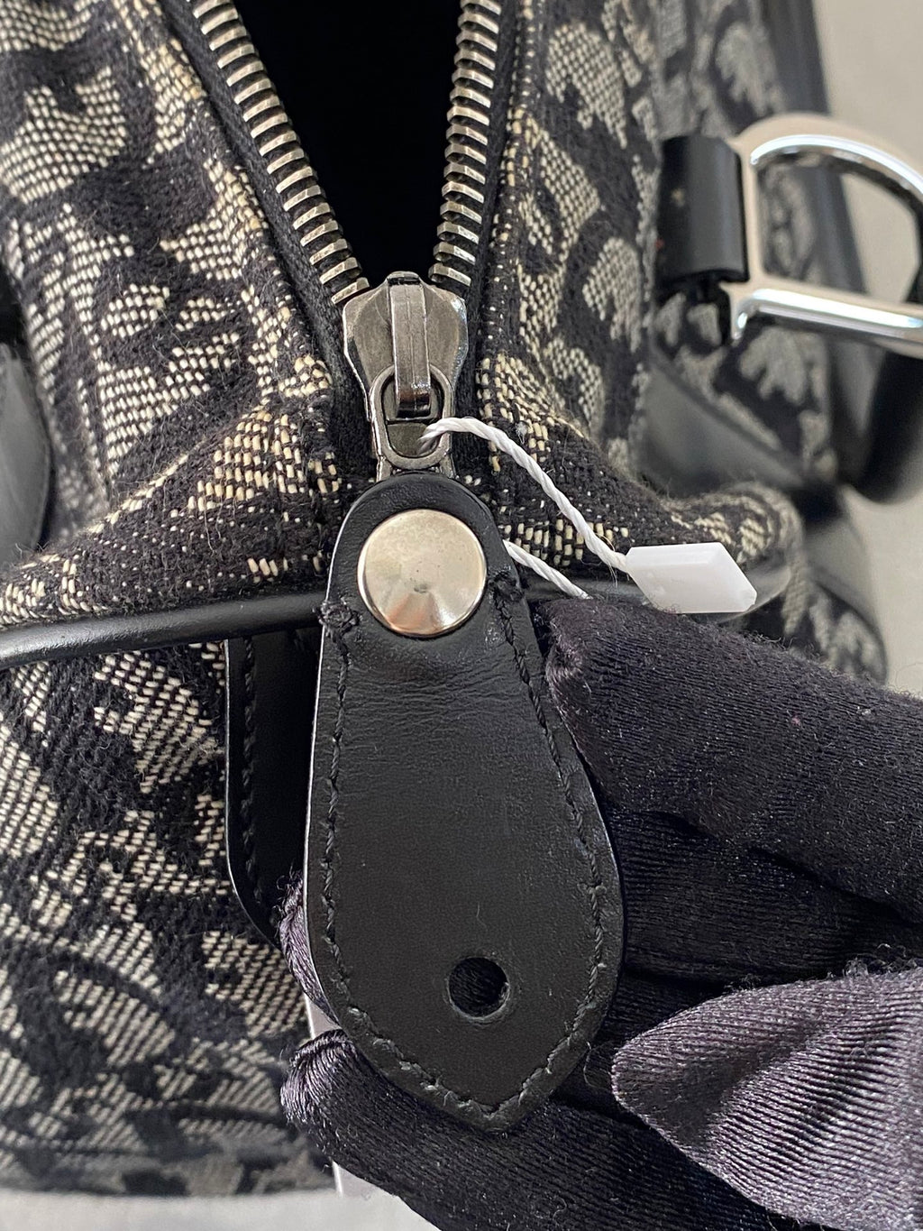 CHRISTIAN DIOR D'Oblique Boston Handbag