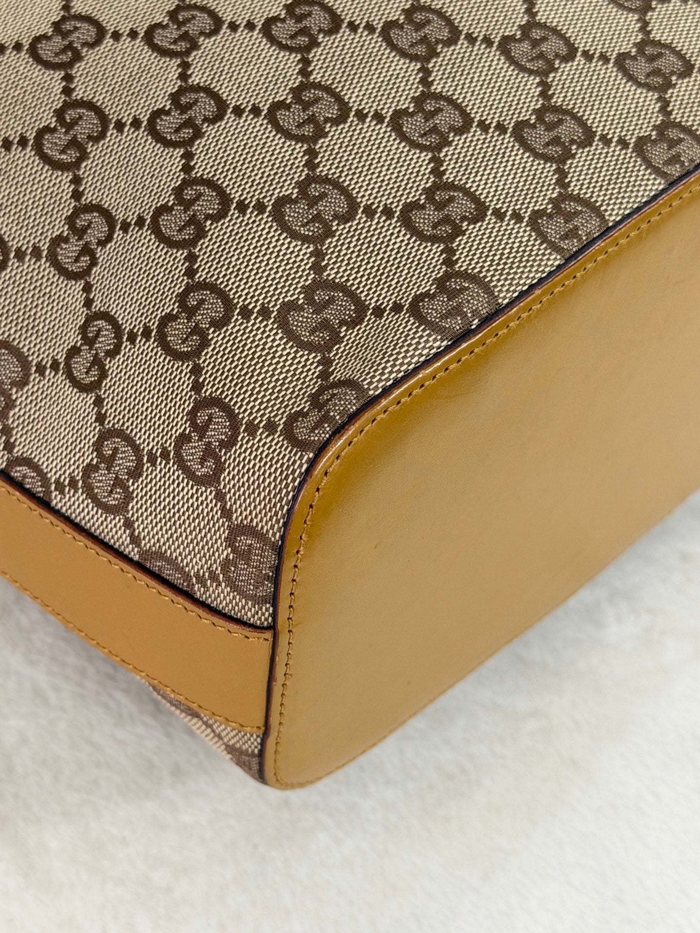 GUCCI GG Canvas Demi-Lune Shoulder Bag