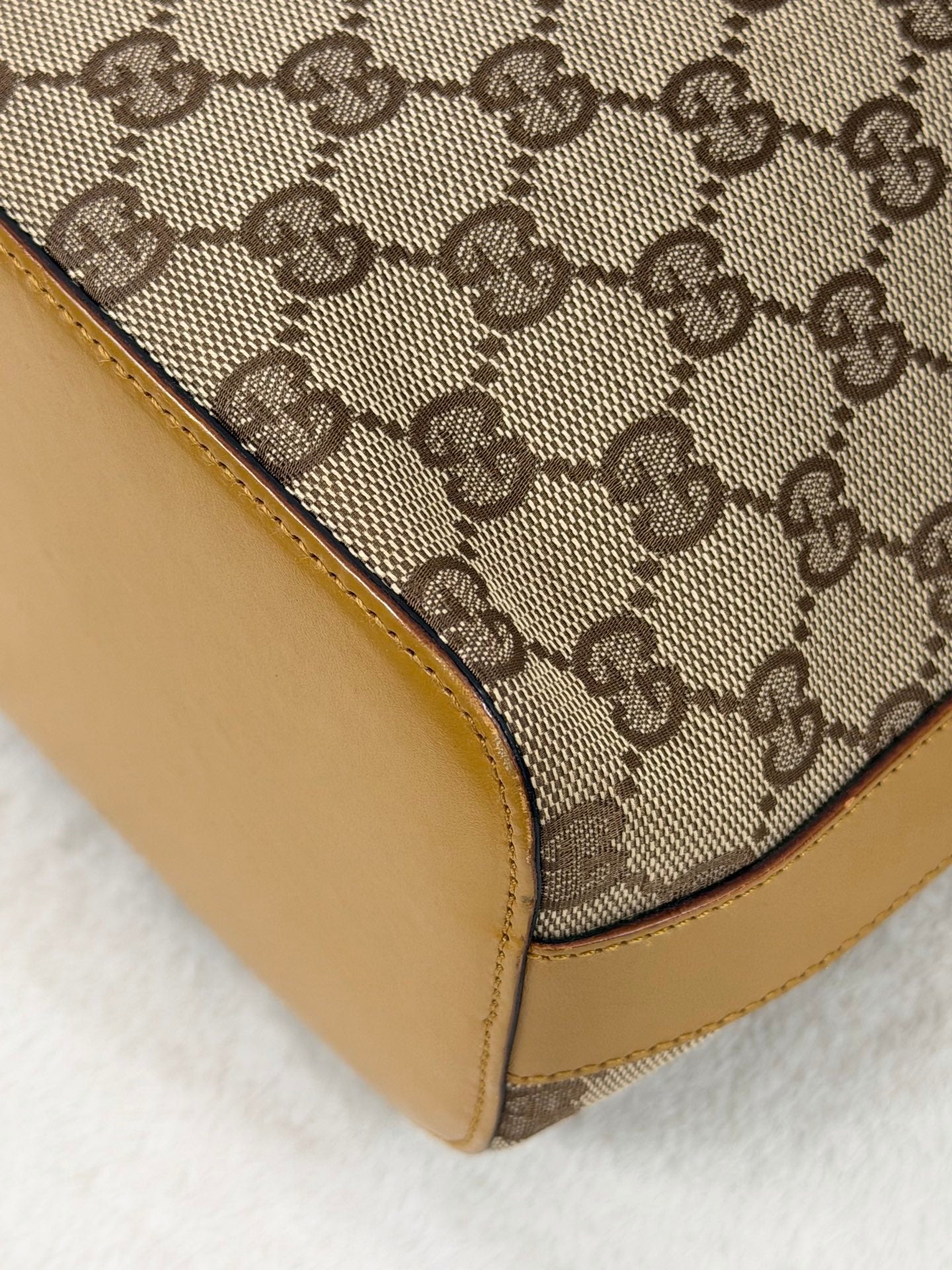 GUCCI GG Canvas Demi-Lune Shoulder Bag