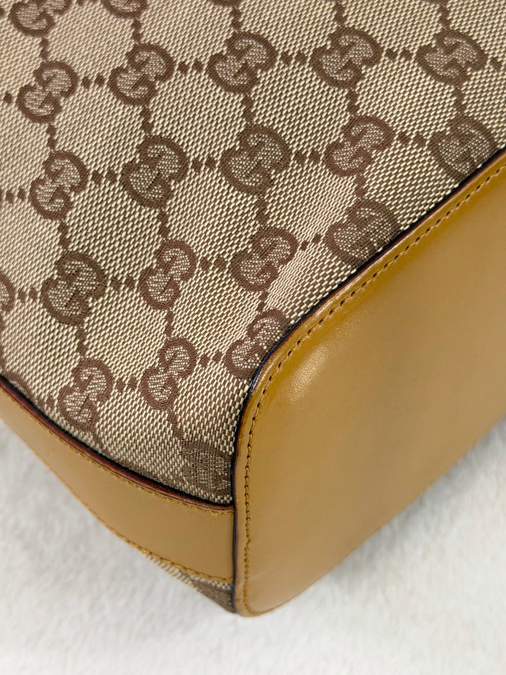 GUCCI GG Canvas Demi-Lune Shoulder Bag