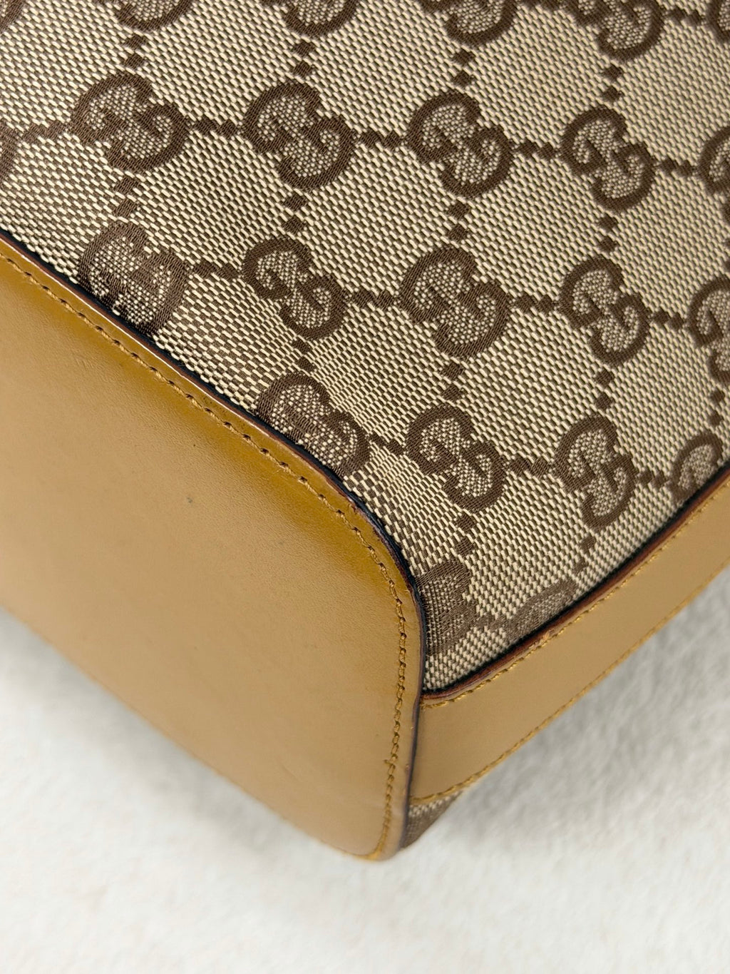 GUCCI GG Canvas Demi-Lune Shoulder Bag