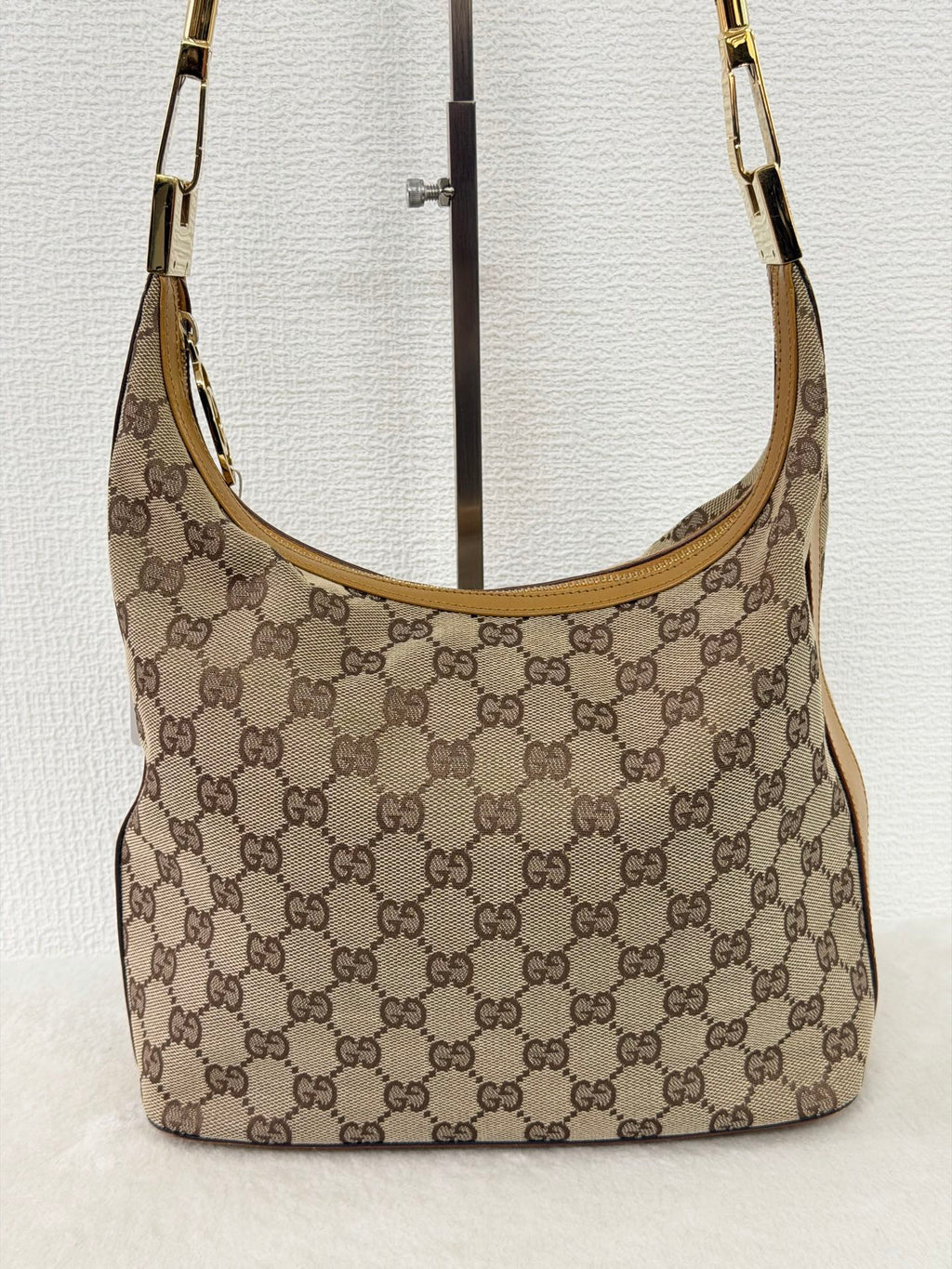 GUCCI GG Canvas Demi-Lune Shoulder Bag