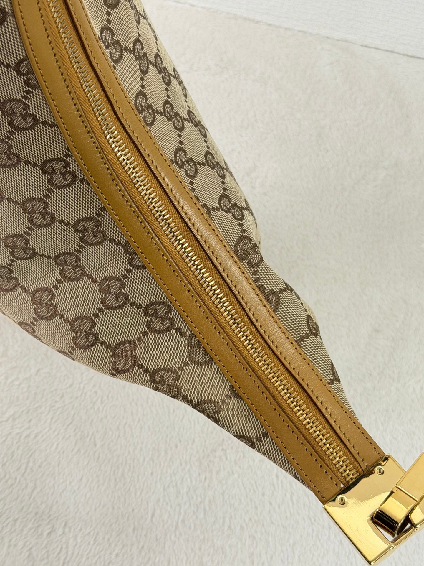 GUCCI GG Canvas Demi-Lune Shoulder Bag