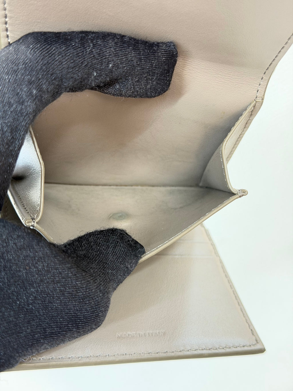 CELINE Leather Trifold Wallet