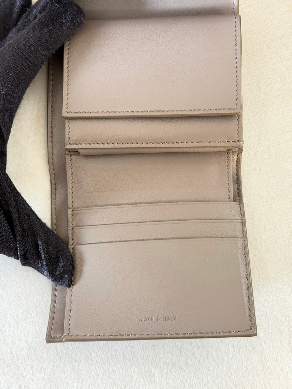 CELINE Leather Trifold Wallet