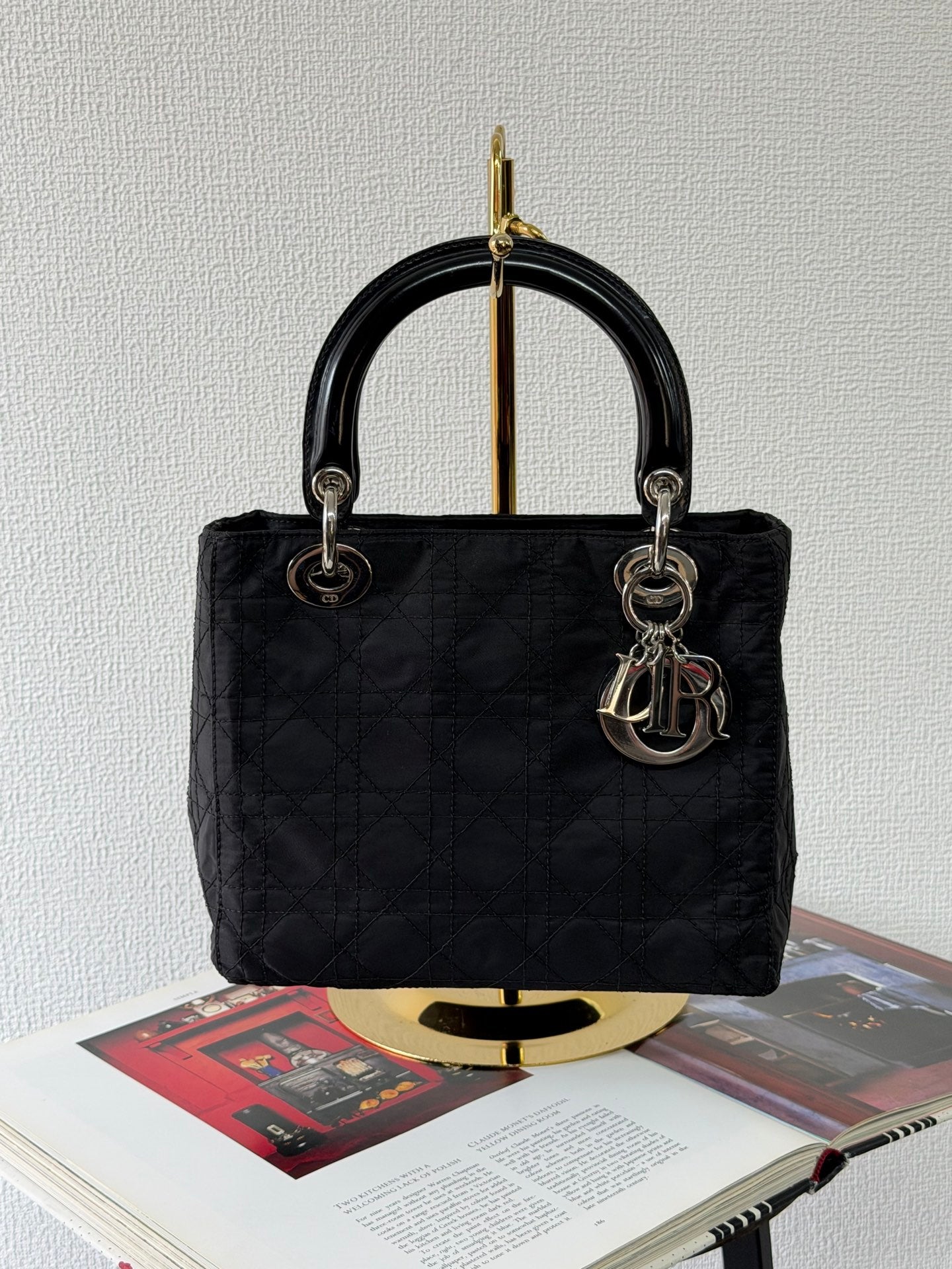 Christian Dior Vintage Nylon Cannage Lady Dior Bag
