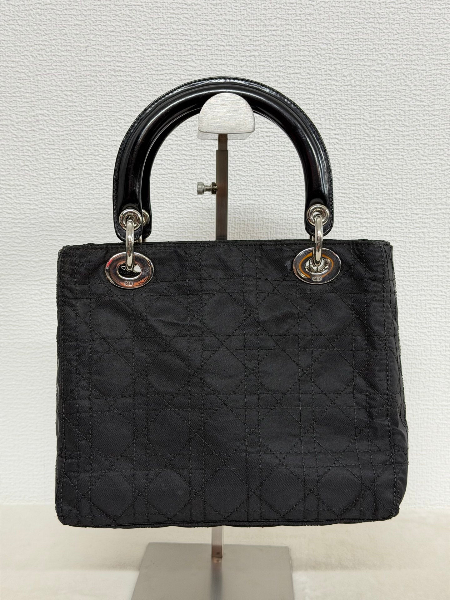 Christian Dior Vintage Nylon Cannage Lady Dior Bag