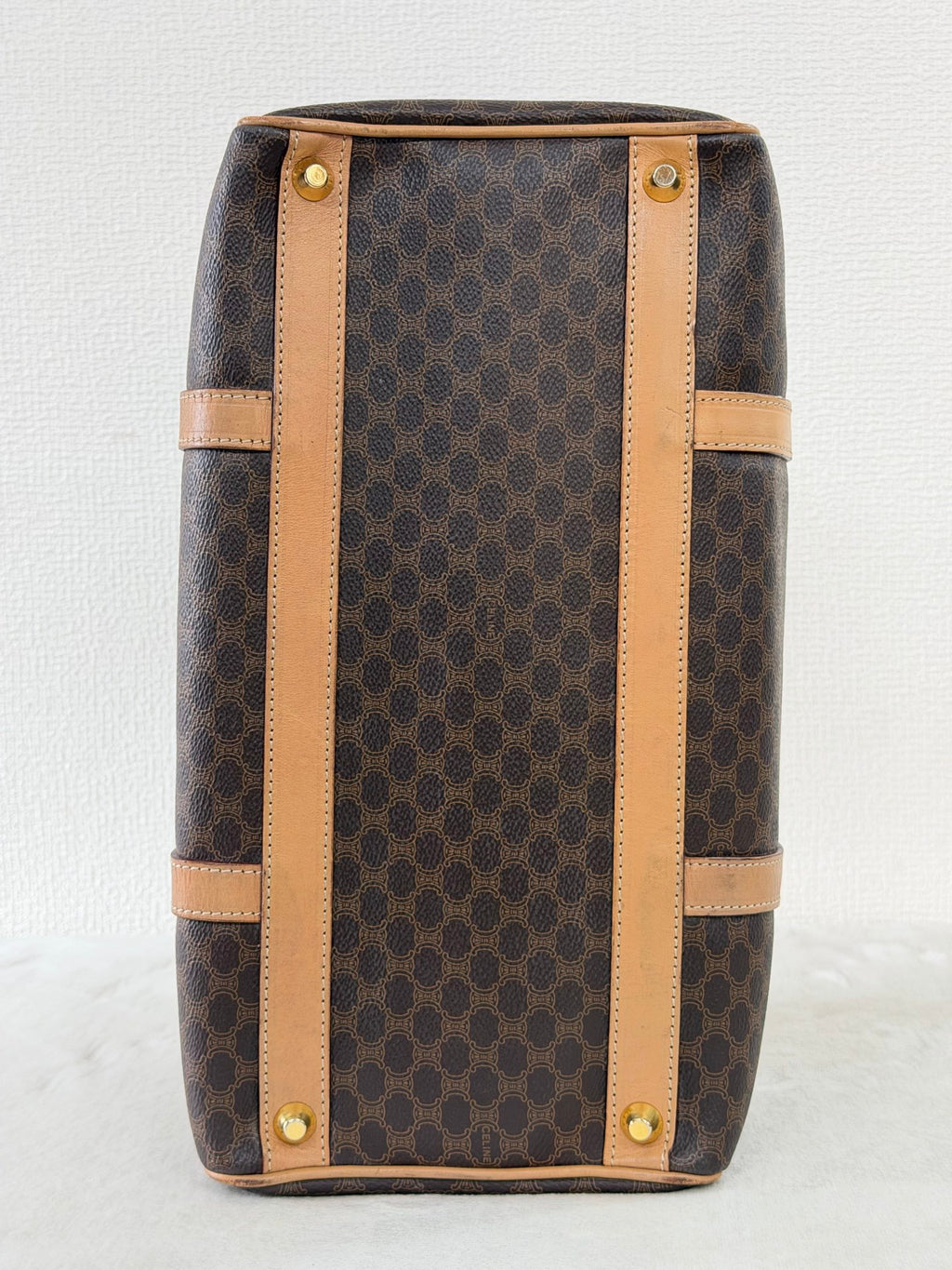 Celine Macadam Boston Bag Brown