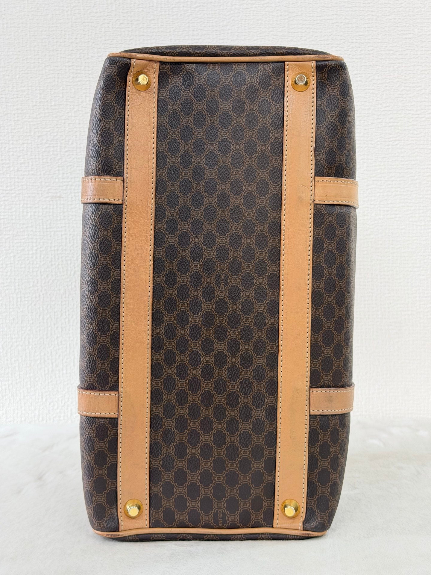 Celine Macadam Boston Bag Brown