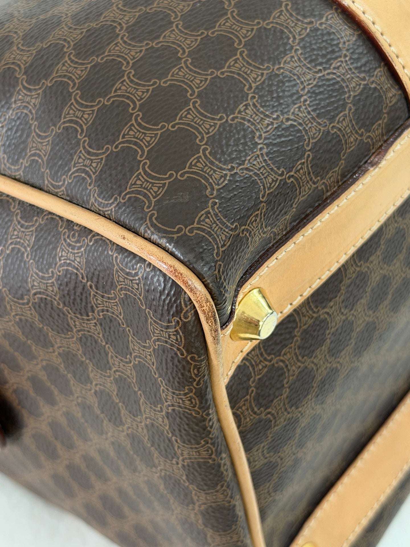 Celine Macadam Boston Bag Brown