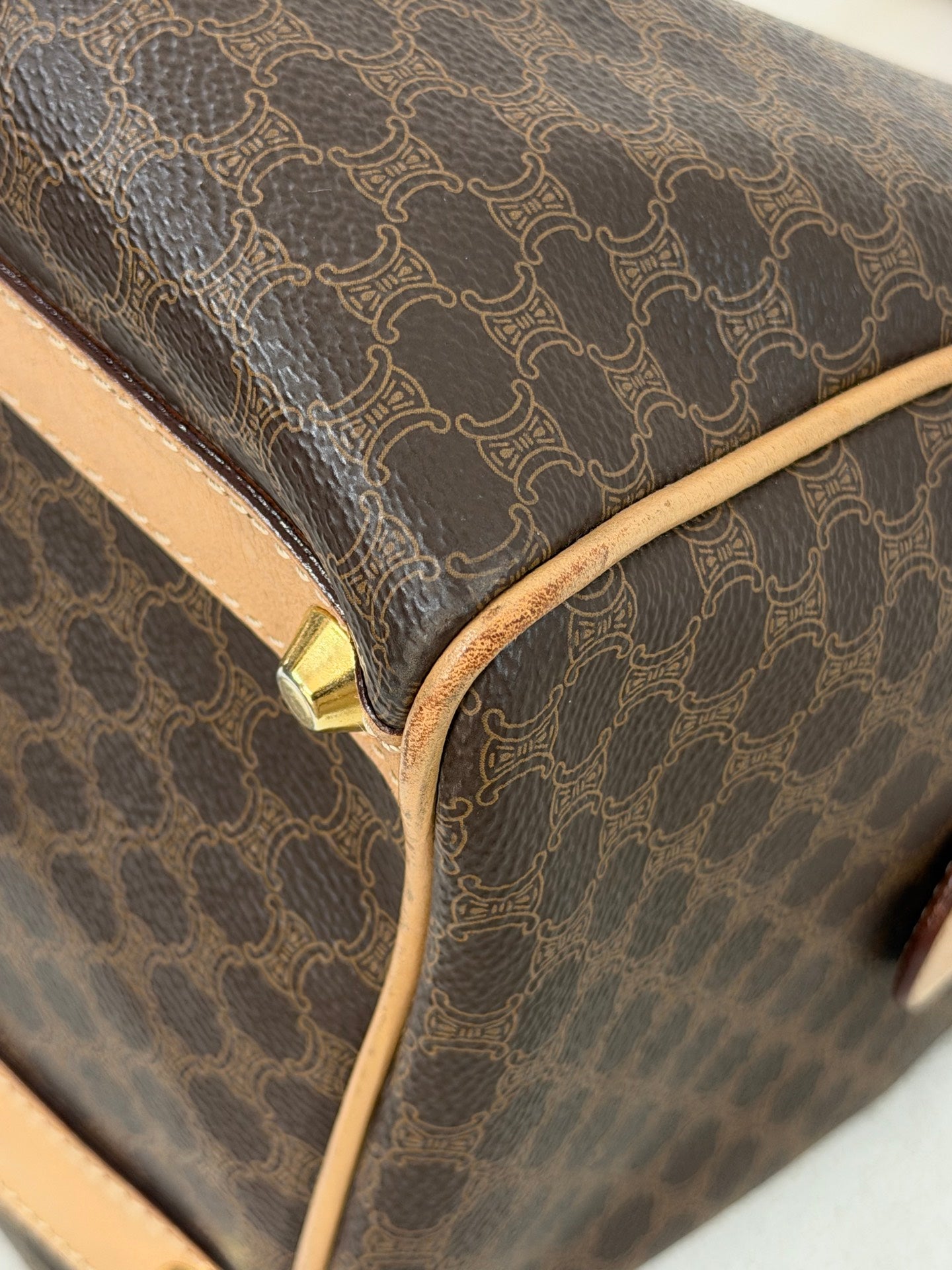 Celine Macadam Boston Bag Brown