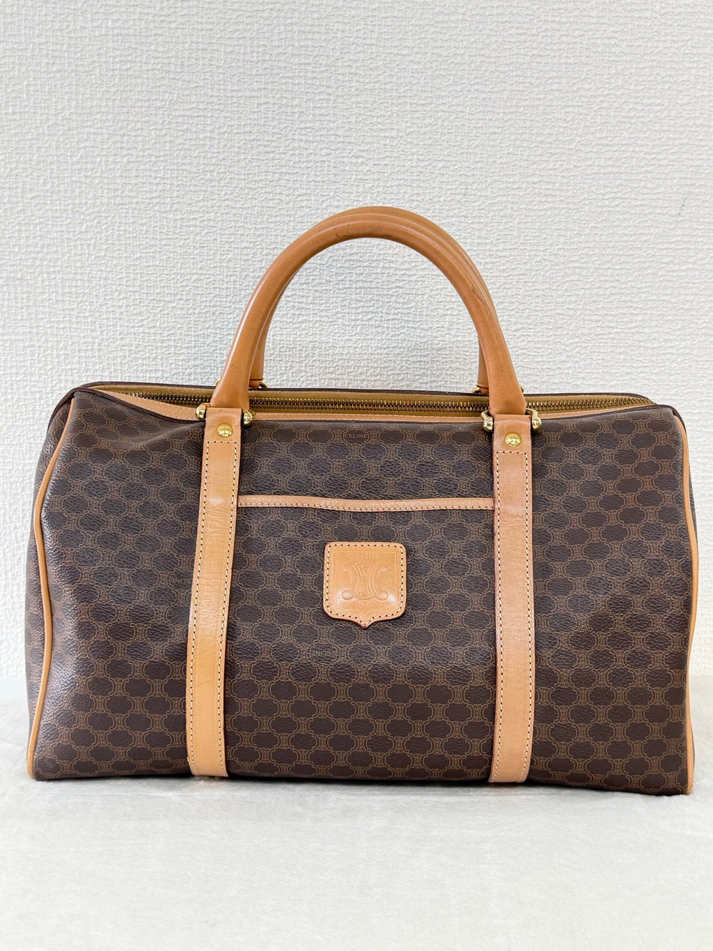 Celine Macadam Boston Bag Brown