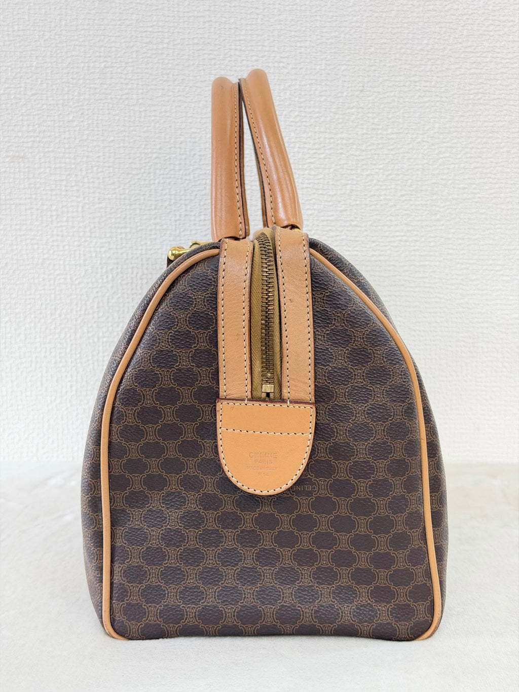 Celine Macadam Boston Bag Brown