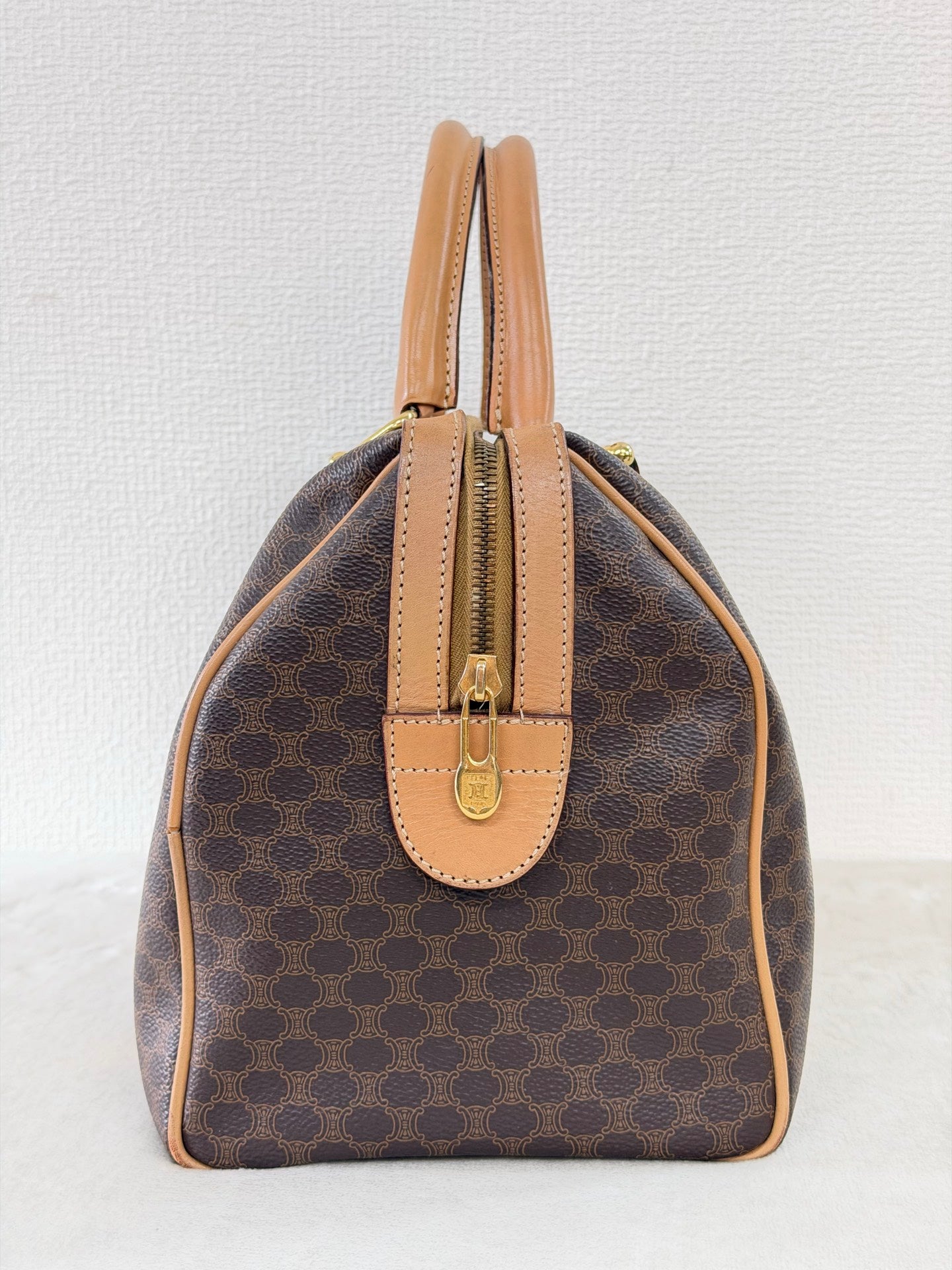 Celine Macadam Boston Bag Brown