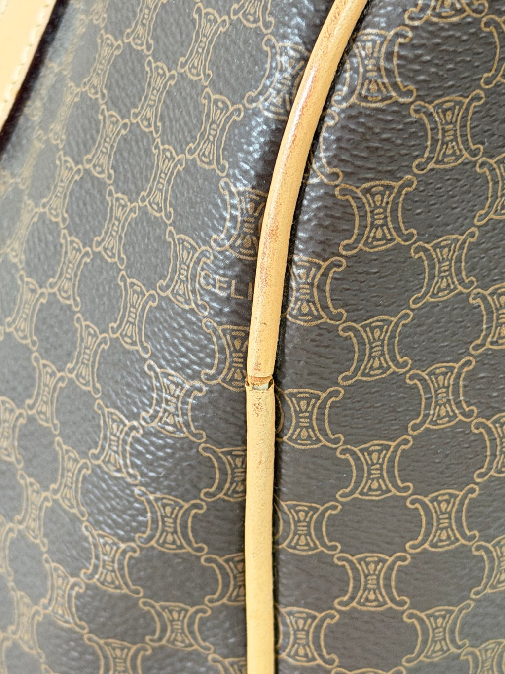 Celine Macadam Boston Bag Brown