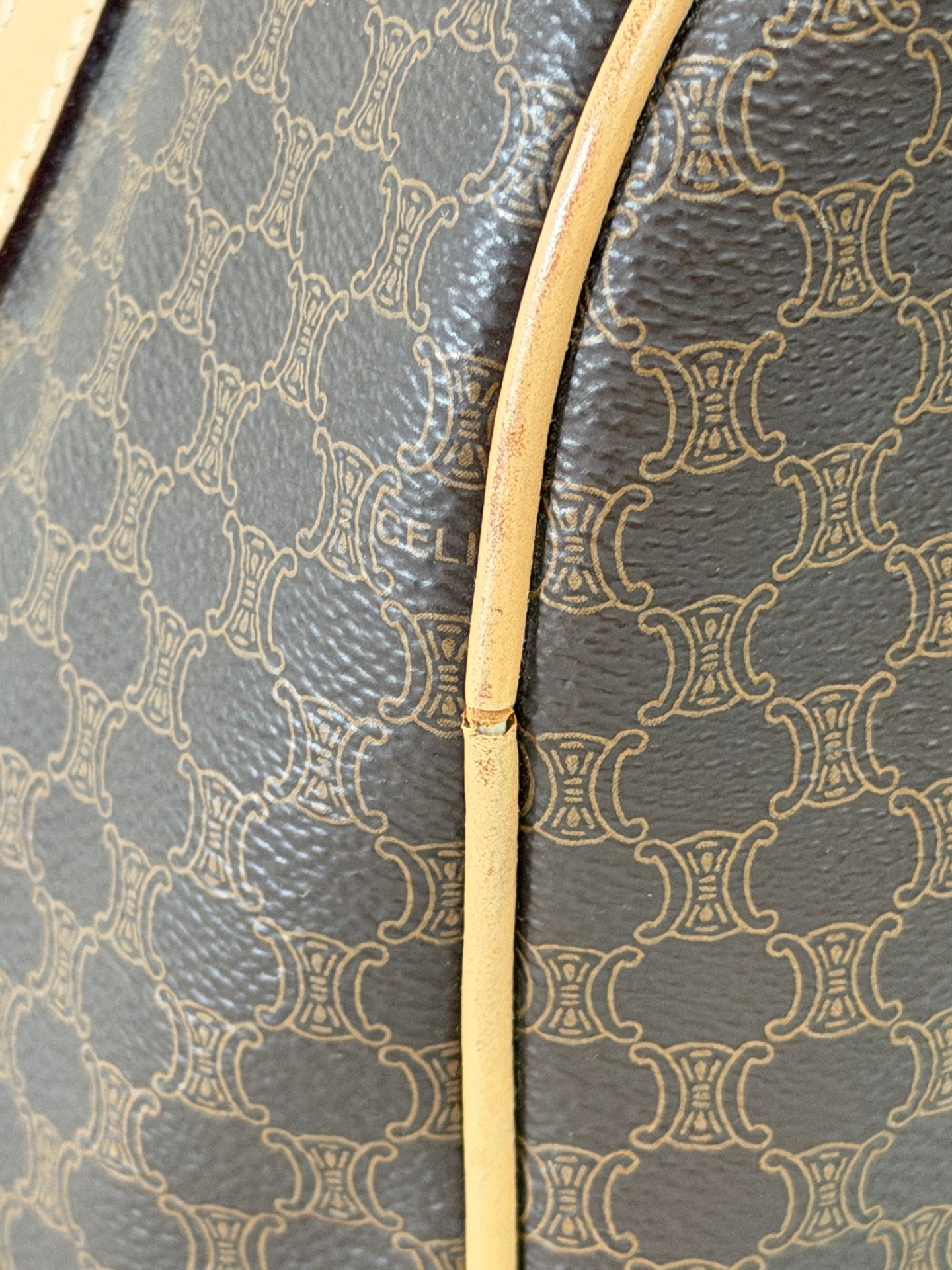 Celine Macadam Boston Bag Brown