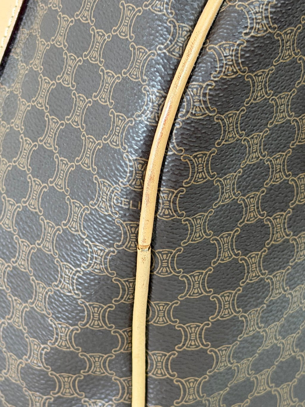 Celine Macadam Boston Bag Brown