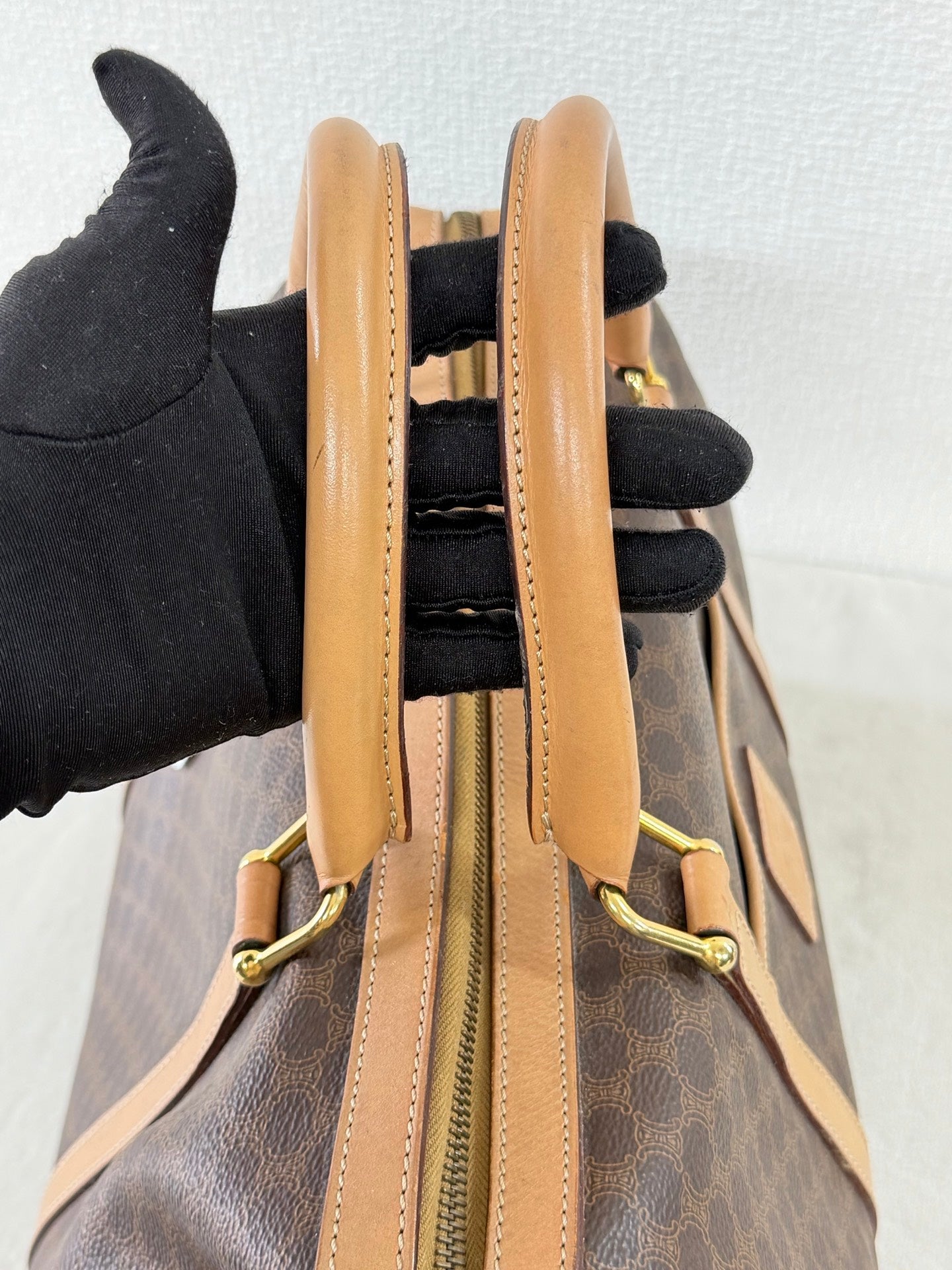 Celine Macadam Boston Bag Brown