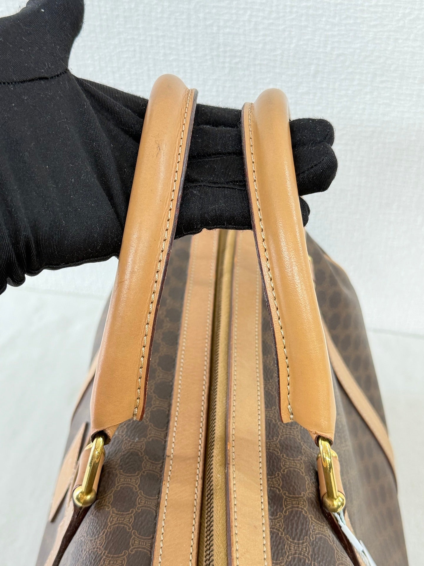 Celine Macadam Boston Bag Brown