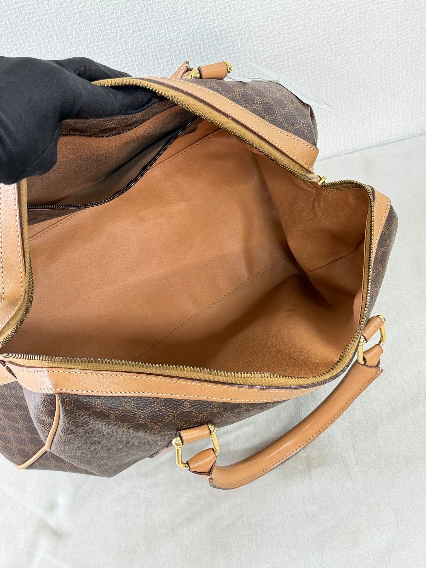 Celine Macadam Boston Bag Brown