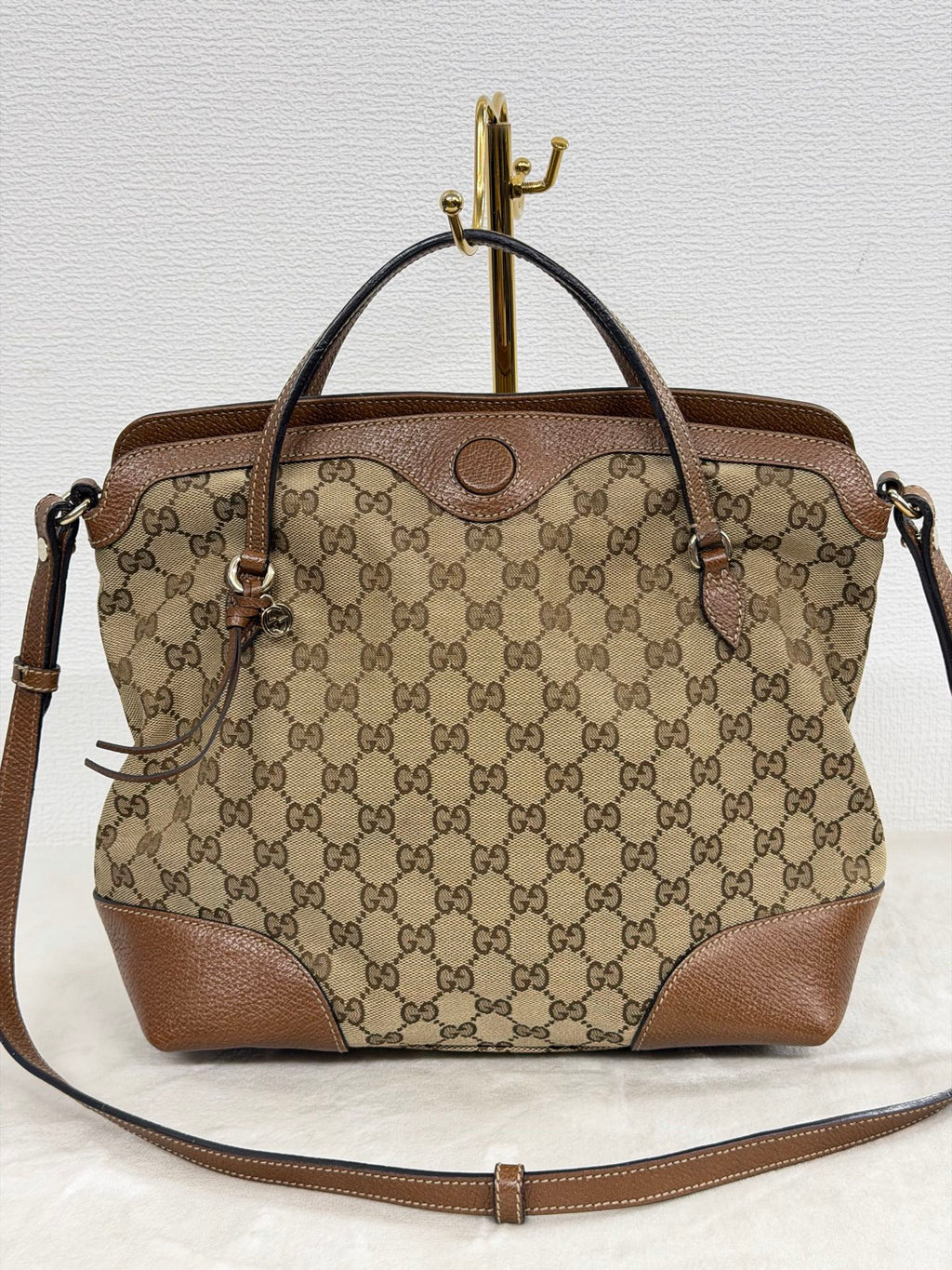 Gucci Bree GG Canvas 2WAY Top Handle Bag