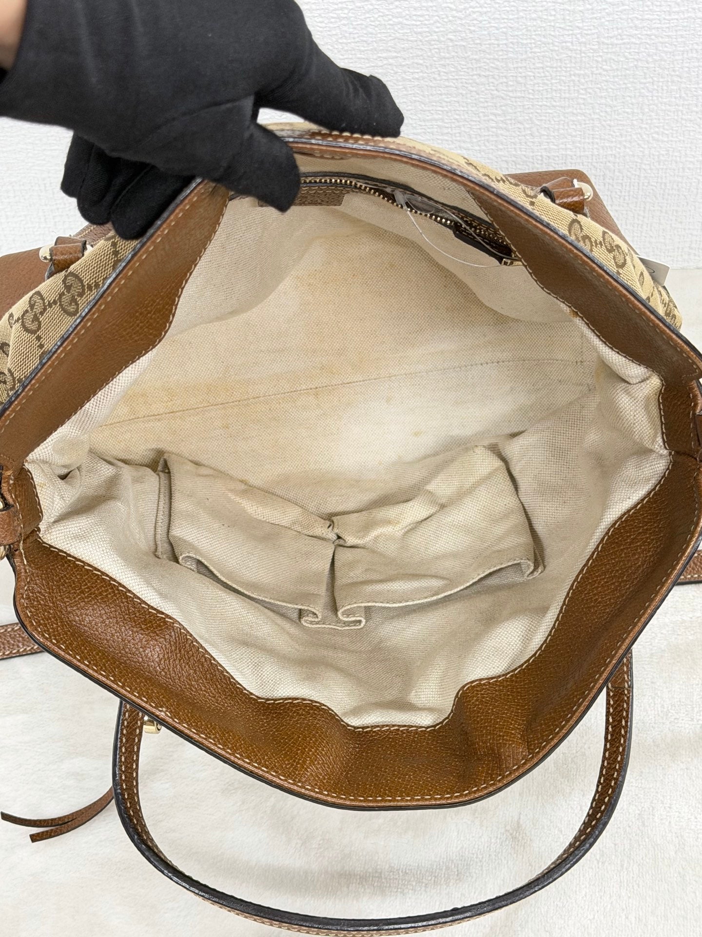 Gucci Bree GG Canvas 2WAY Top Handle Bag
