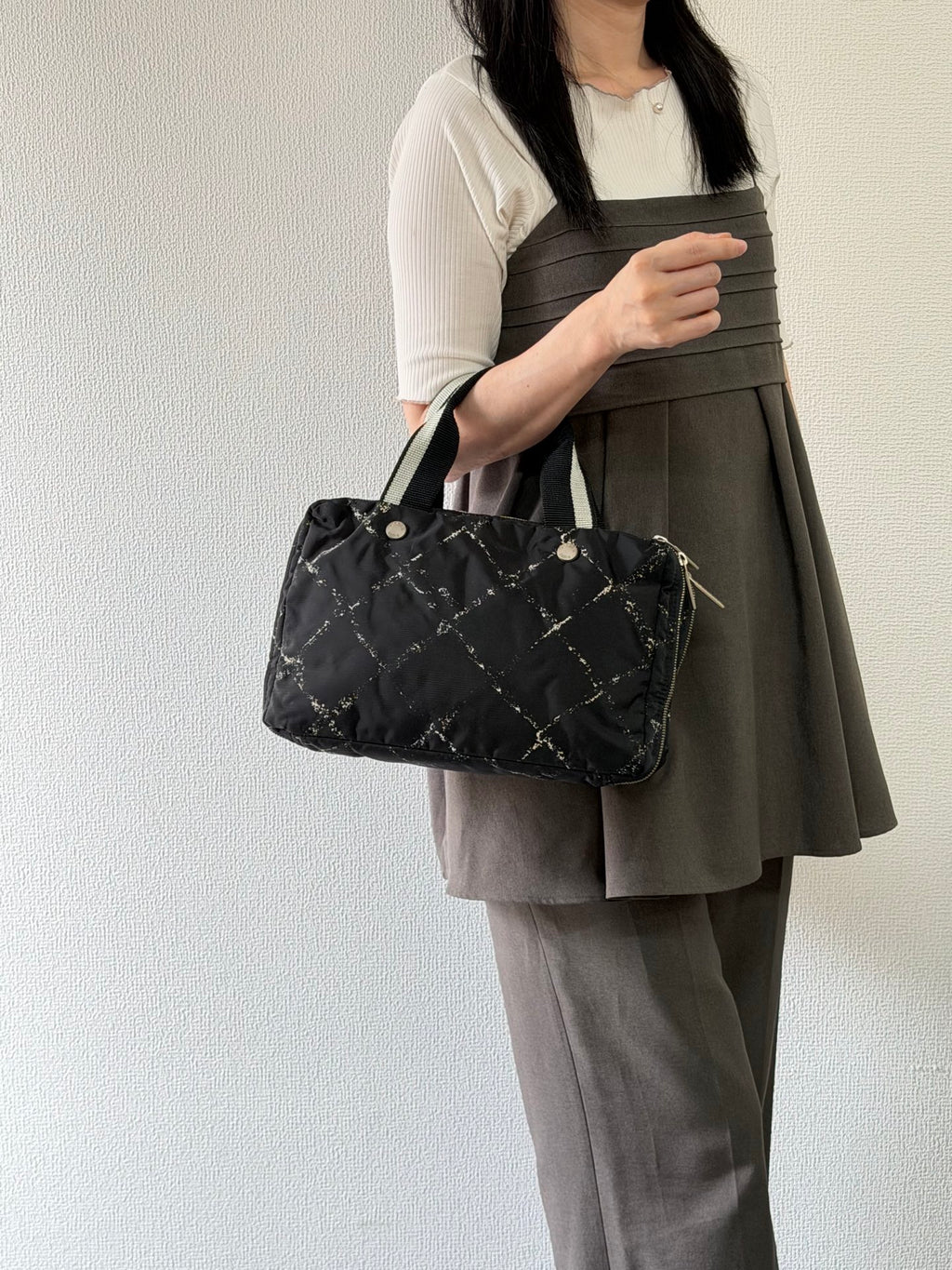 Chanel Old Travel Line Nylon Boston Bag
