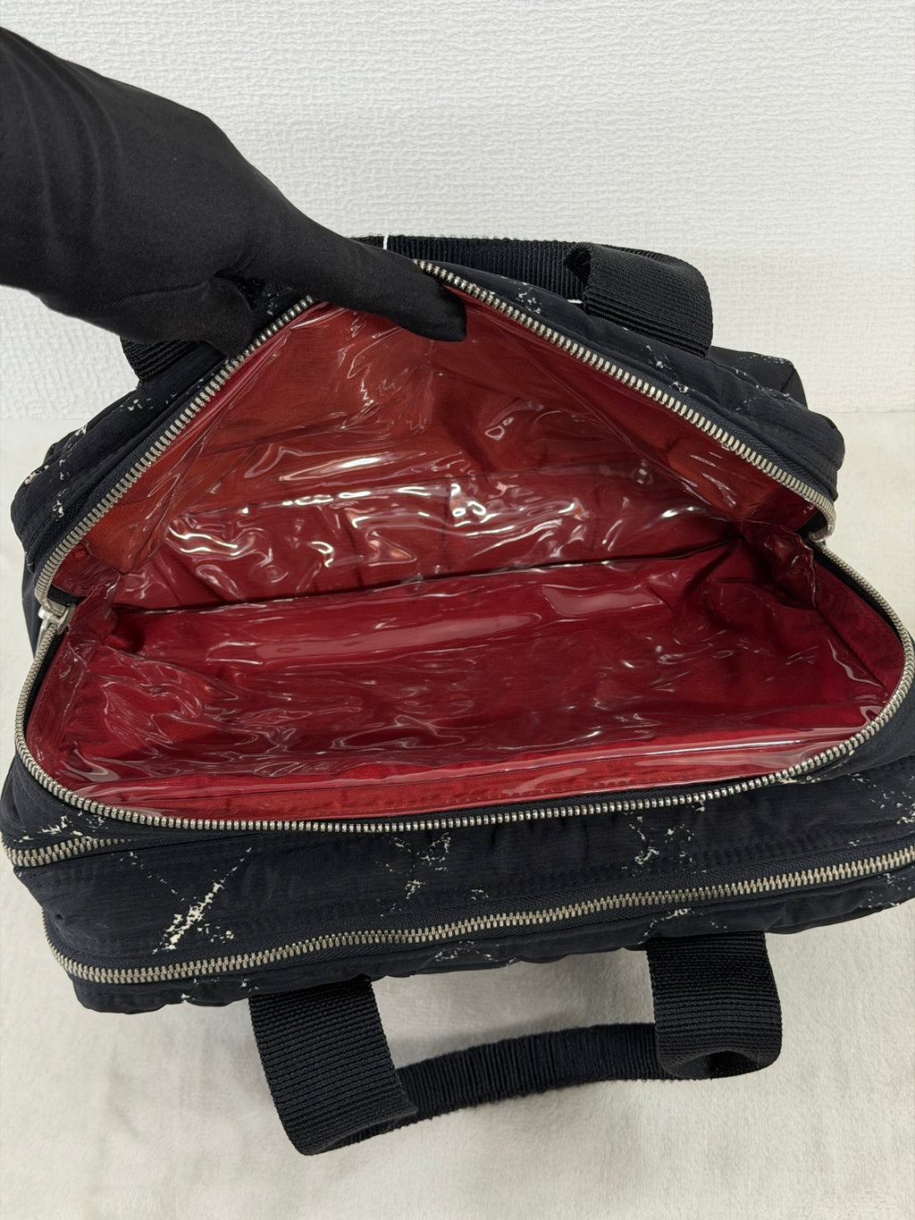 Chanel Old Travel Line Nylon Boston Bag
