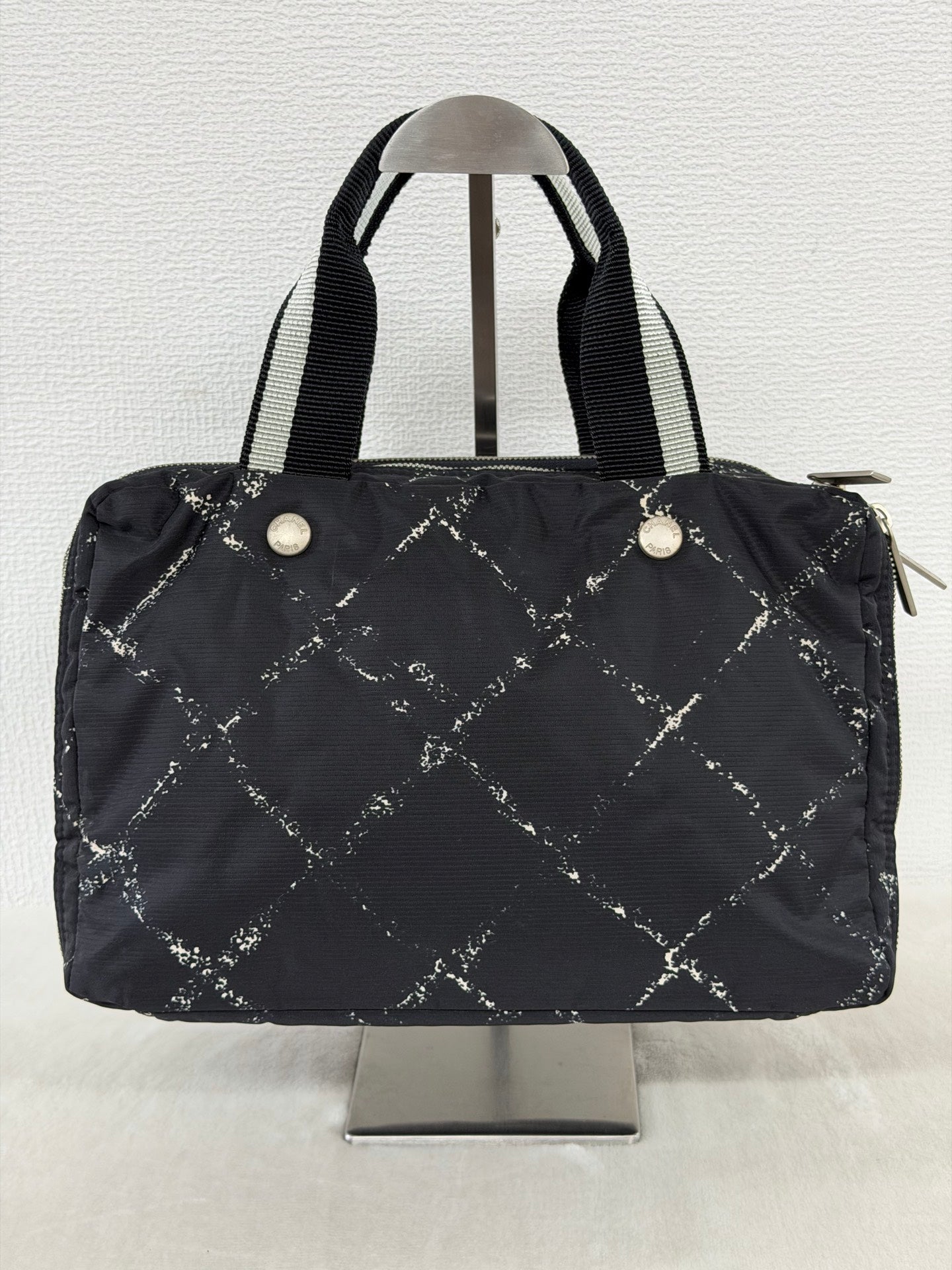 Chanel Old Travel Line Nylon Boston Bag