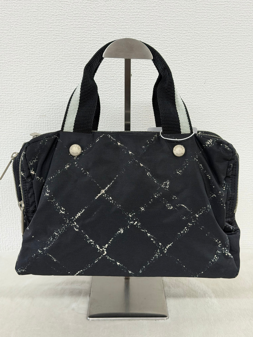 Chanel Old Travel Line Nylon Boston Bag