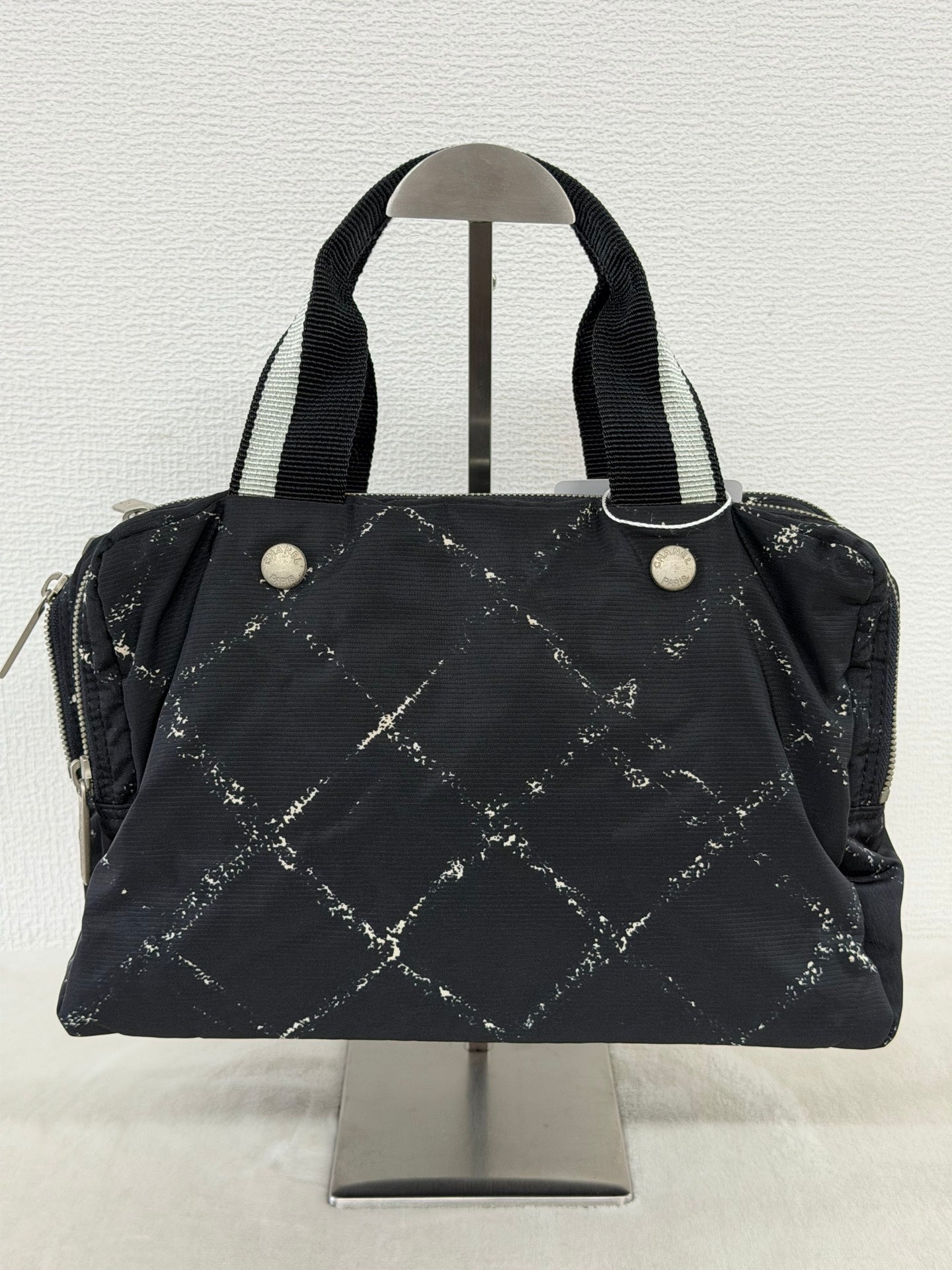Chanel Old Travel Line Nylon Boston Bag