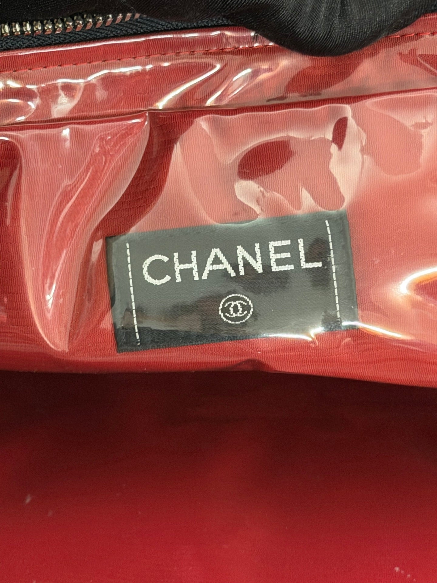 Chanel Old Travel Line Nylon Boston Bag