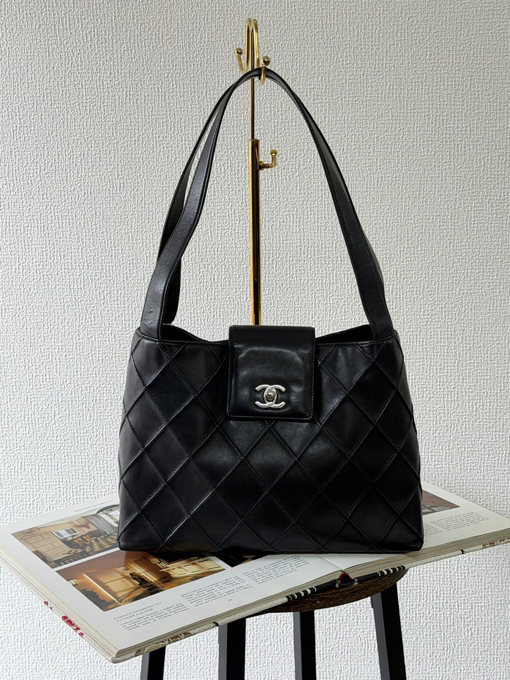 Chanel Cosmos Line Turn-Lock Lambskin Shoulder Bag