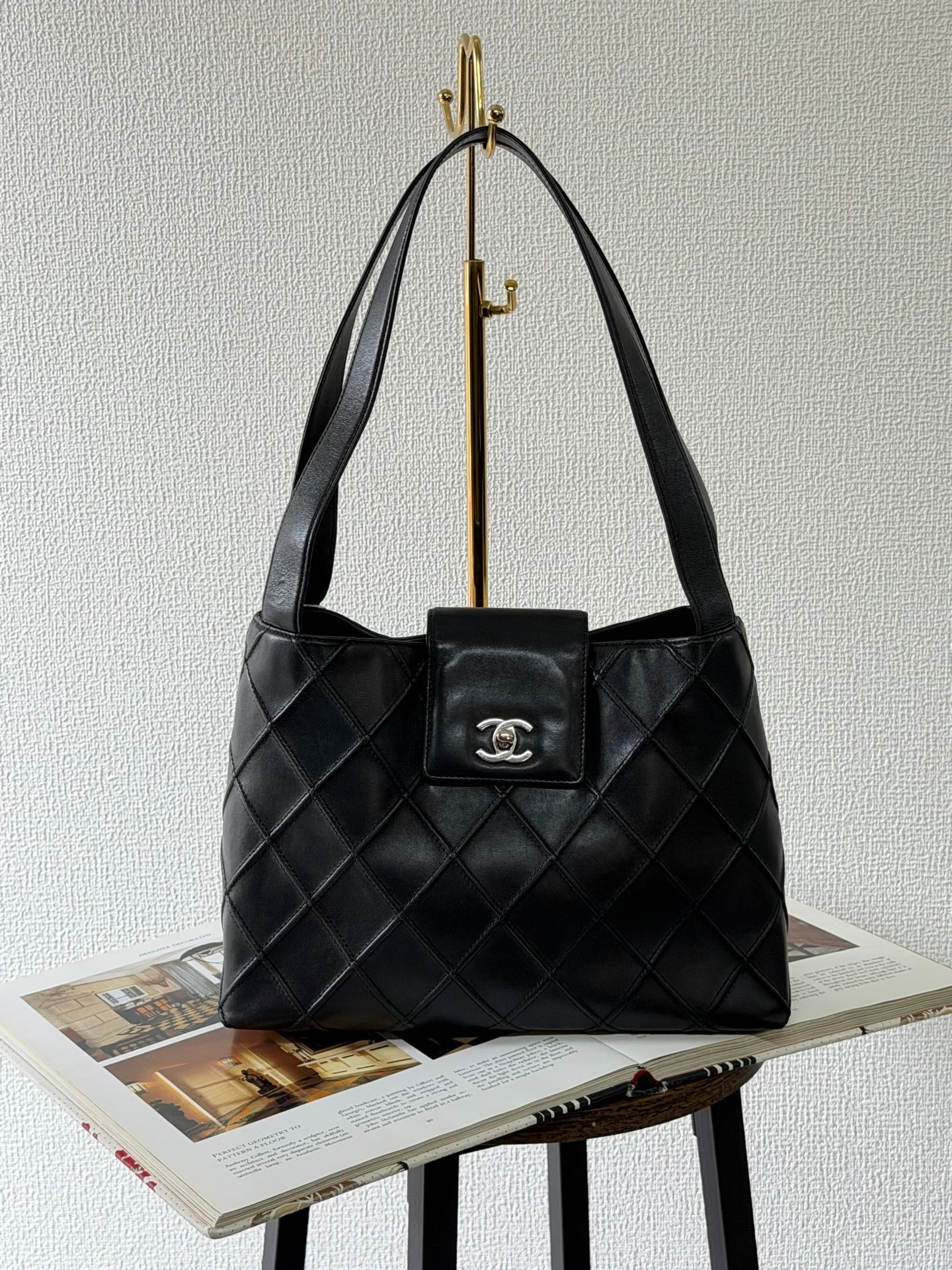 Chanel Cosmos Line Turn-Lock Lambskin Shoulder Bag