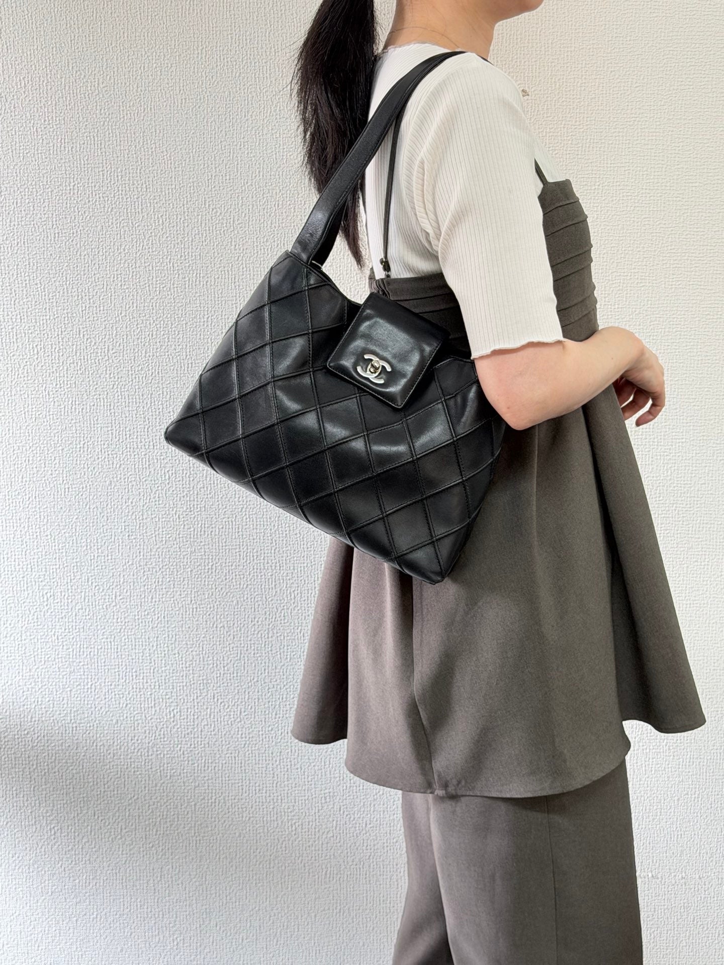 Chanel Cosmos Line Turn-Lock Lambskin Shoulder Bag