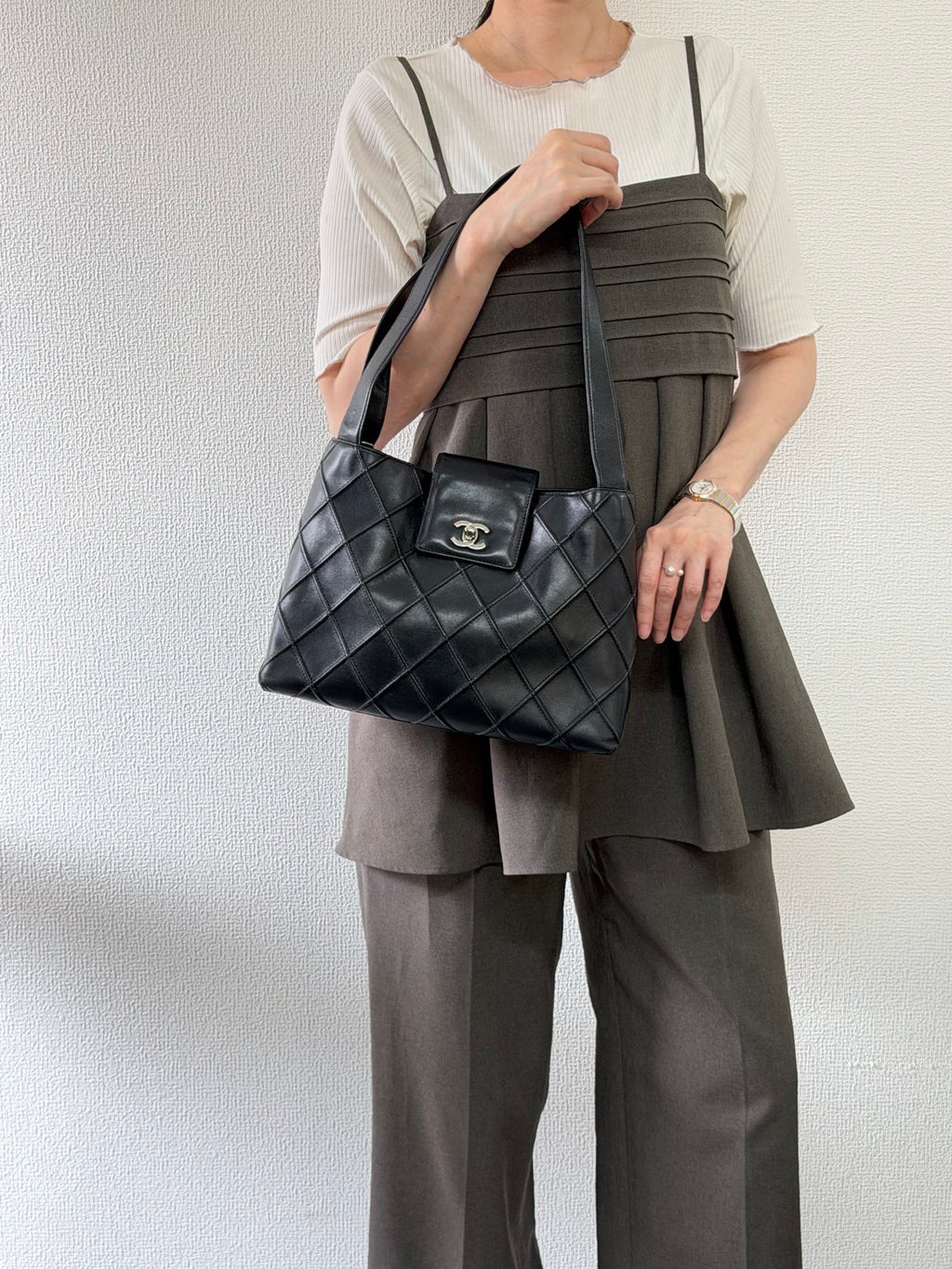 Chanel Cosmos Line Turn-Lock Lambskin Shoulder Bag