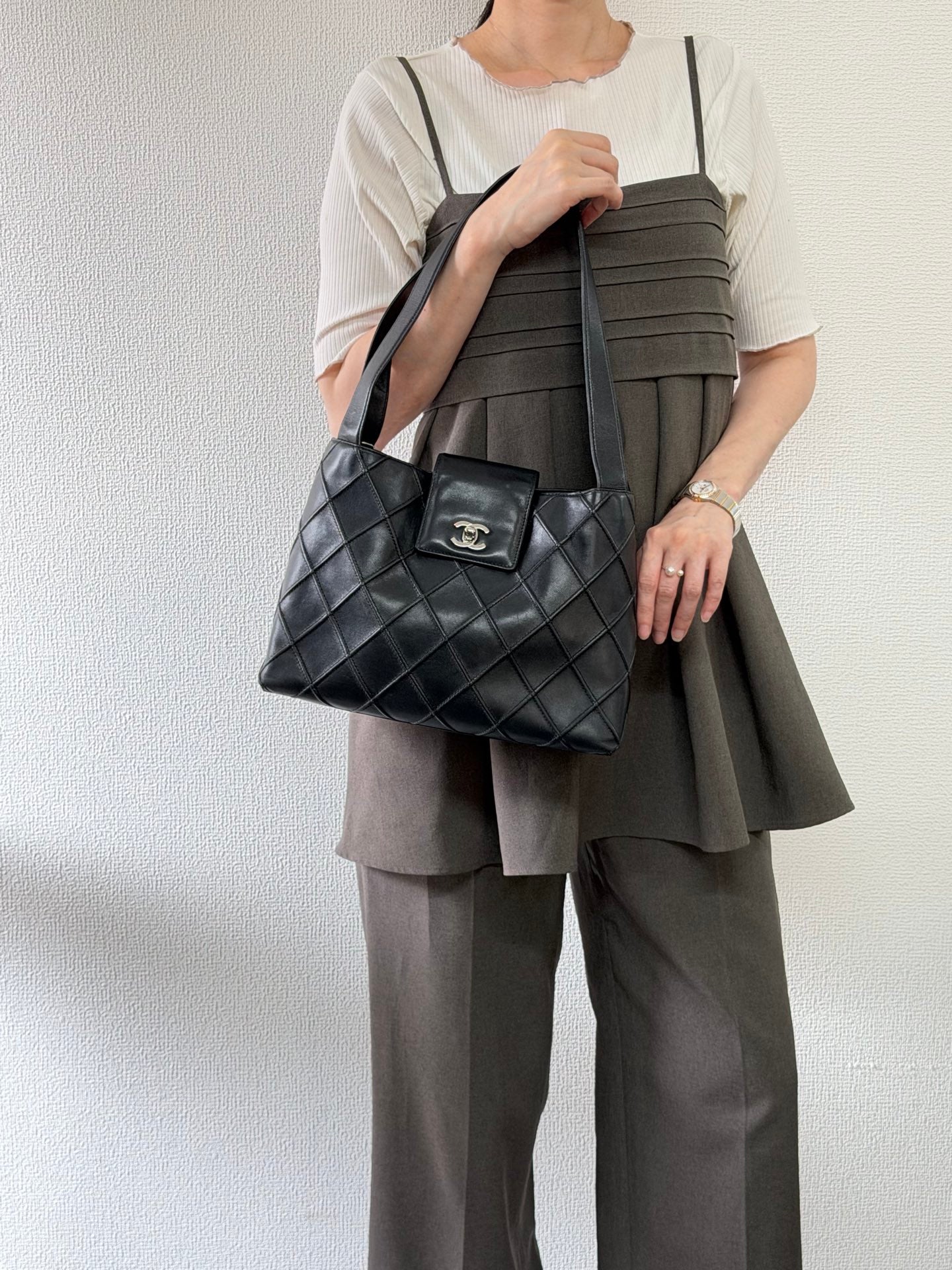 Chanel Cosmos Line Turn-Lock Lambskin Shoulder Bag