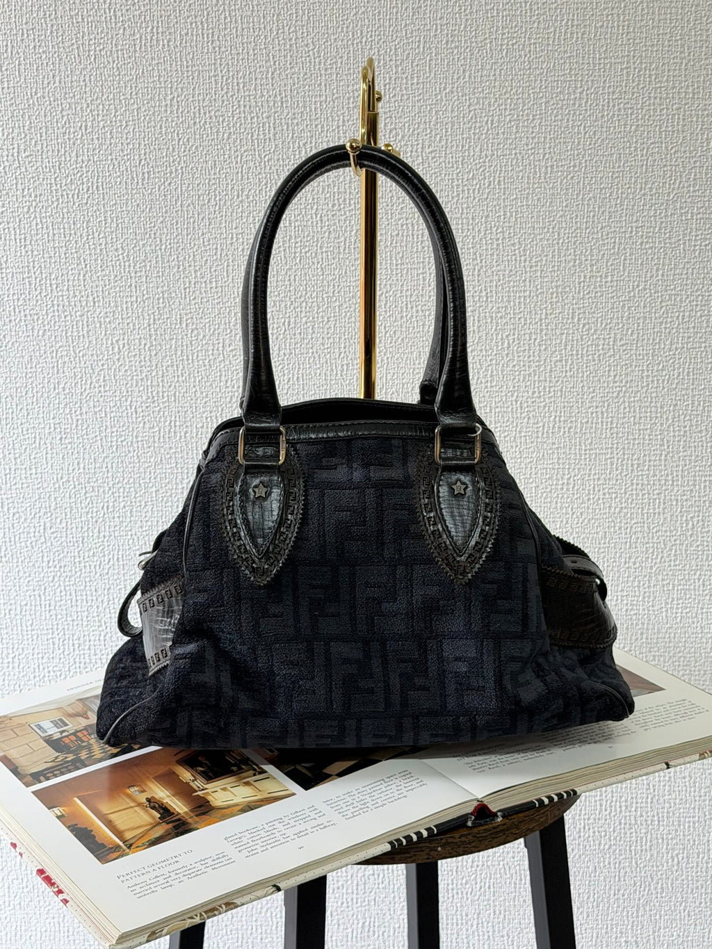 Fendi Etnico Zucca Pattern Handbag