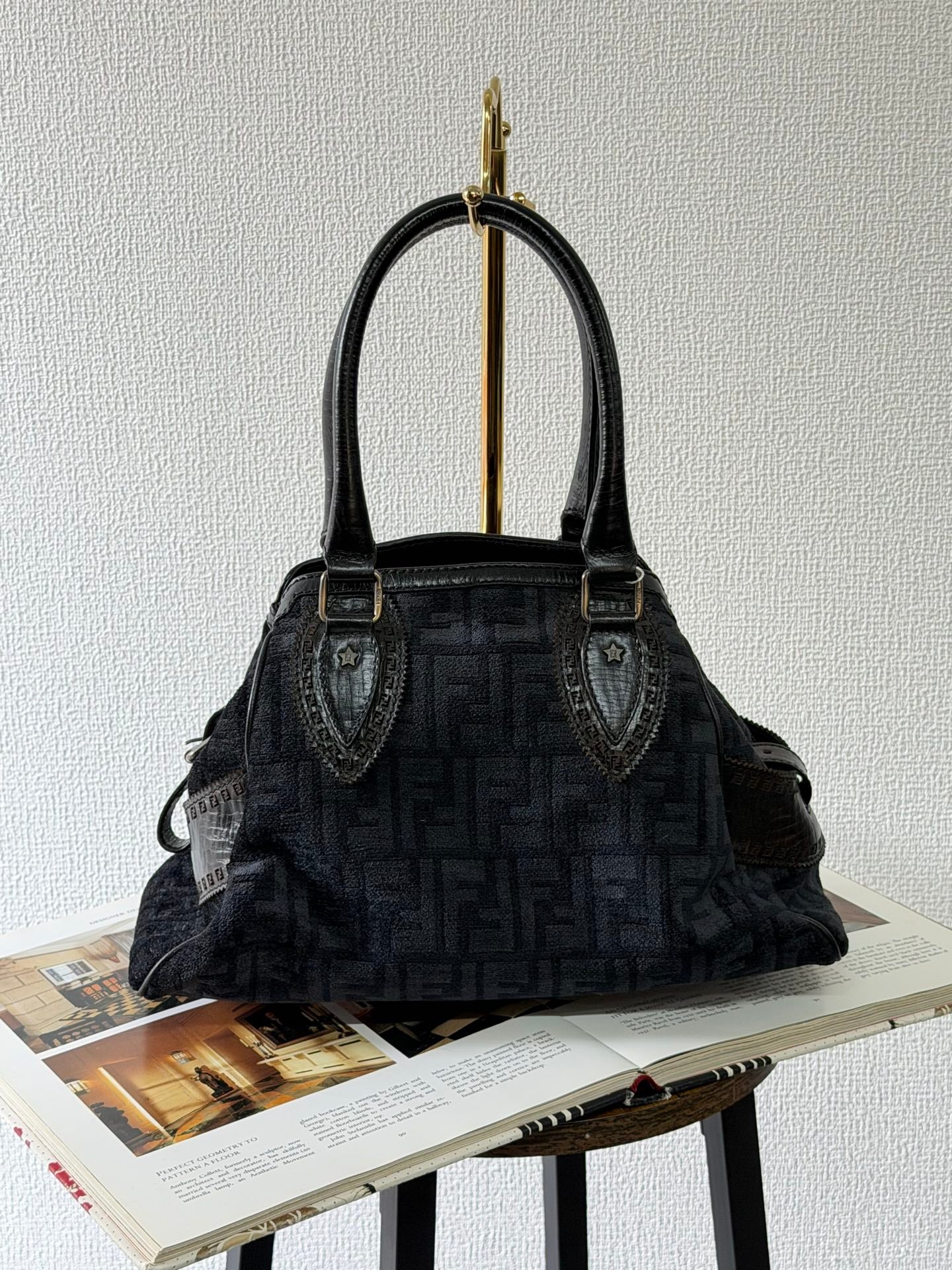 Fendi Etnico Zucca Pattern Handbag