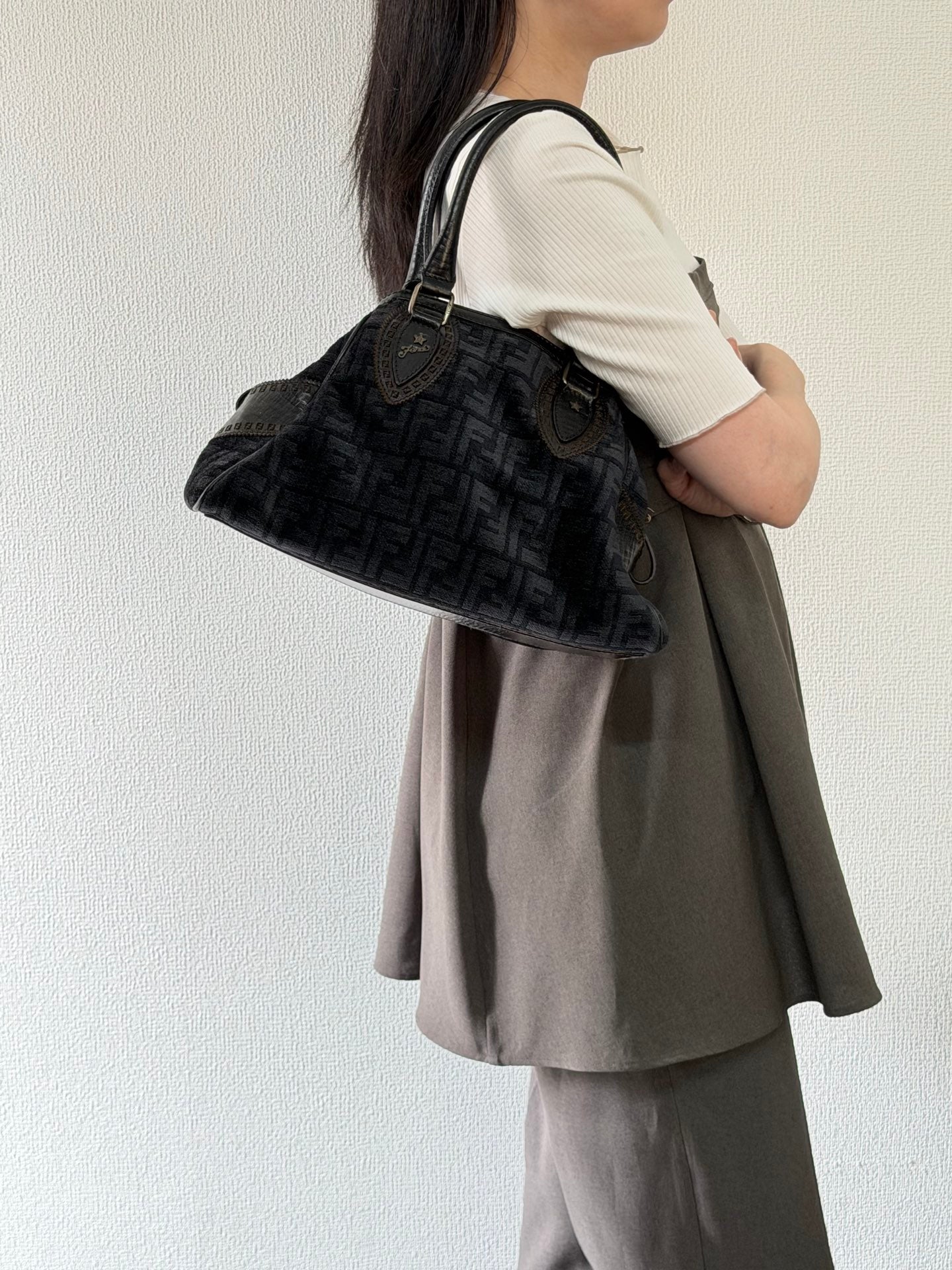 Fendi Etnico Zucca Pattern Handbag