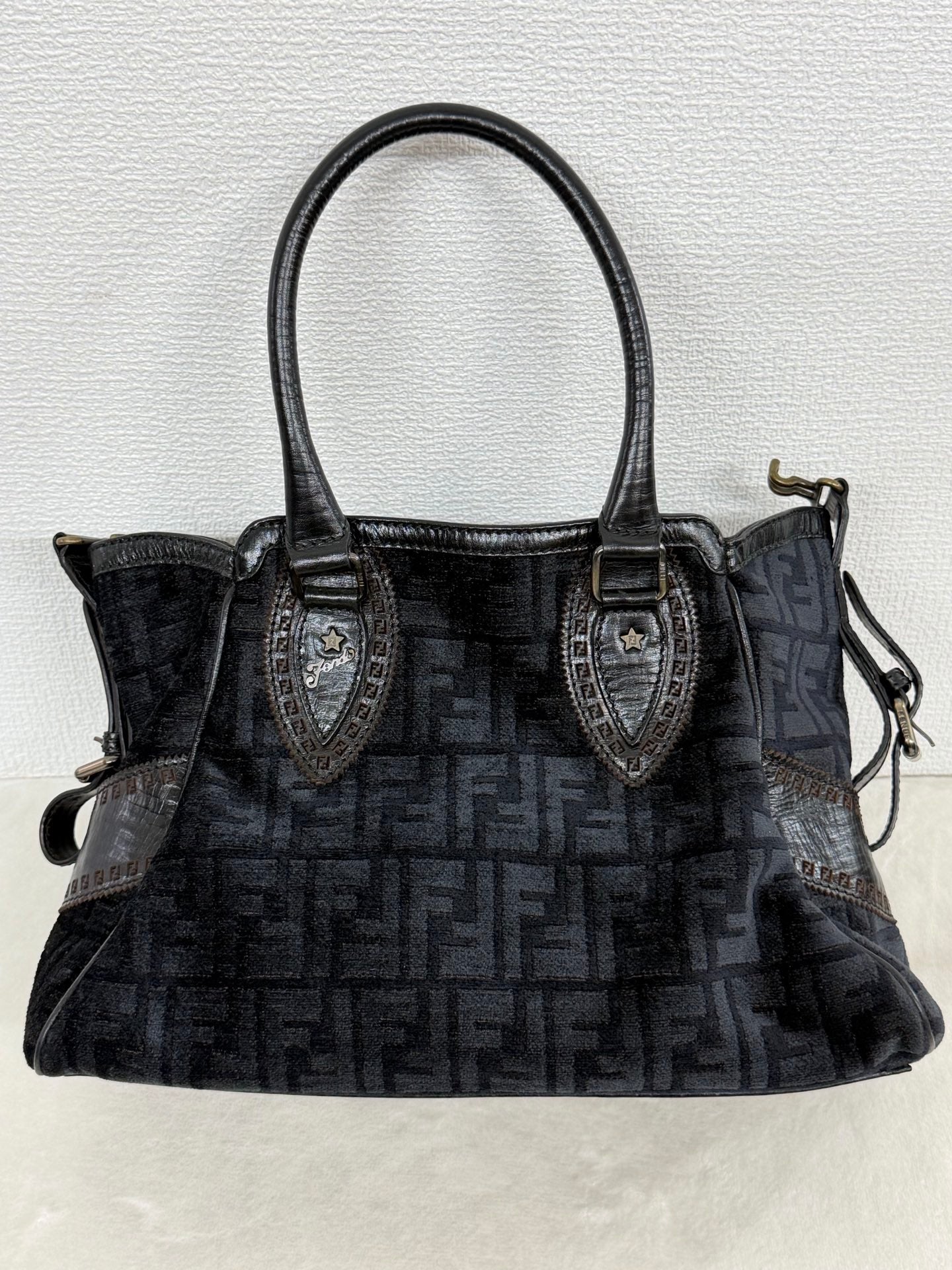 Fendi Etnico Zucca Pattern Handbag